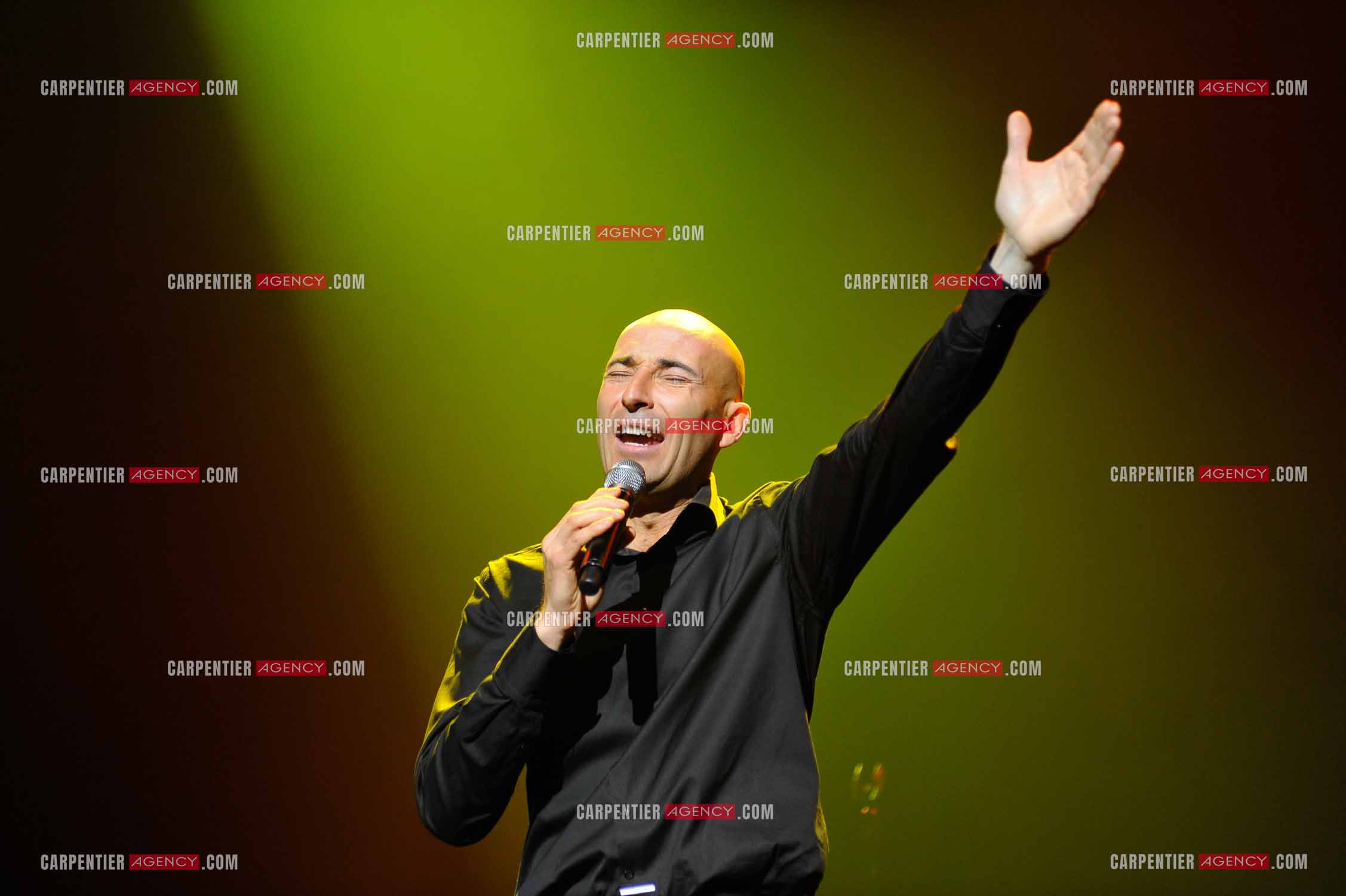 L'humoriste Nicolas Canteloup au Zenith de Paris en 2010.  ( Exclusif )