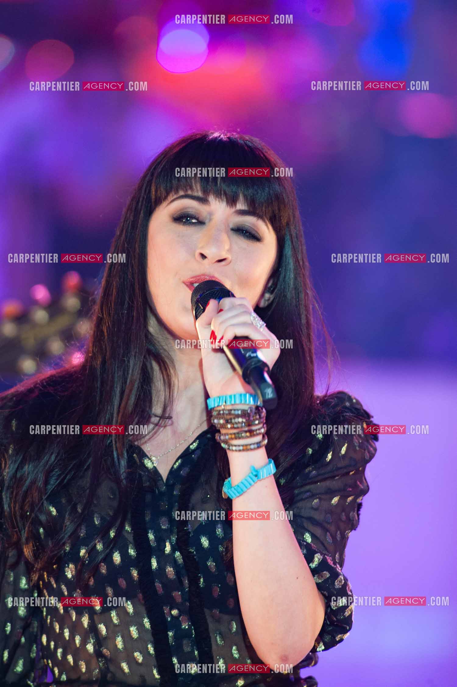 La chanteuse Nolwenn Leroy lors du Télé Vie à Bruxelles en Belgique le 07 mai 2011.