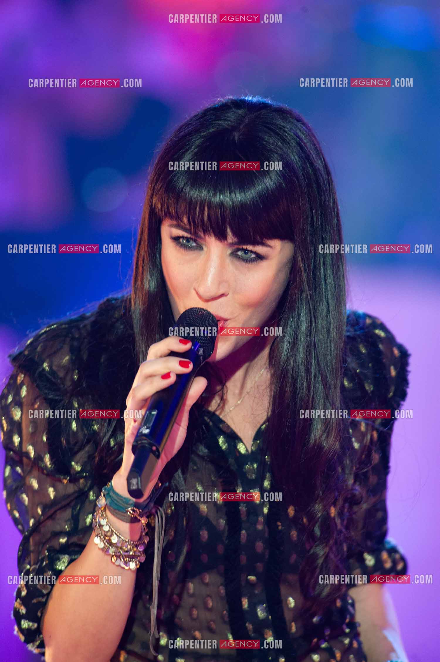 La chanteuse Nolwenn Leroy lors du Télé Vie à Bruxelles en Belgique le 07 mai 2011.