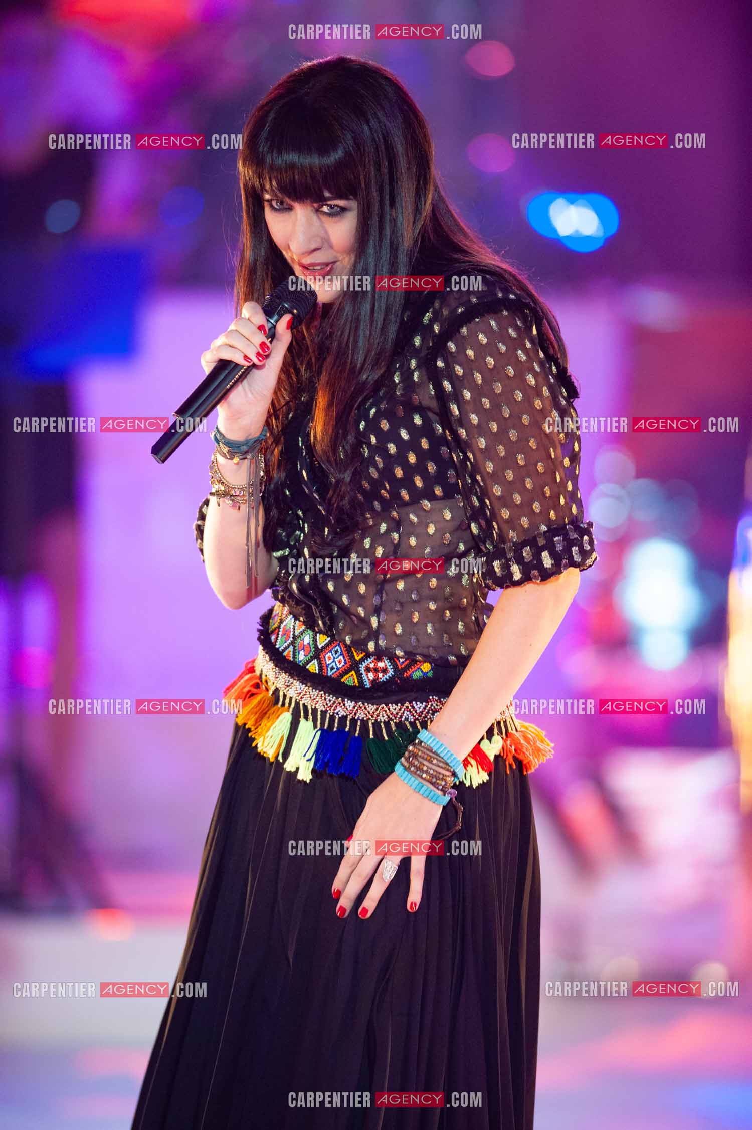 La chanteuse Nolwenn Leroy lors du Télé Vie à Bruxelles en Belgique le 07 mai 2011.