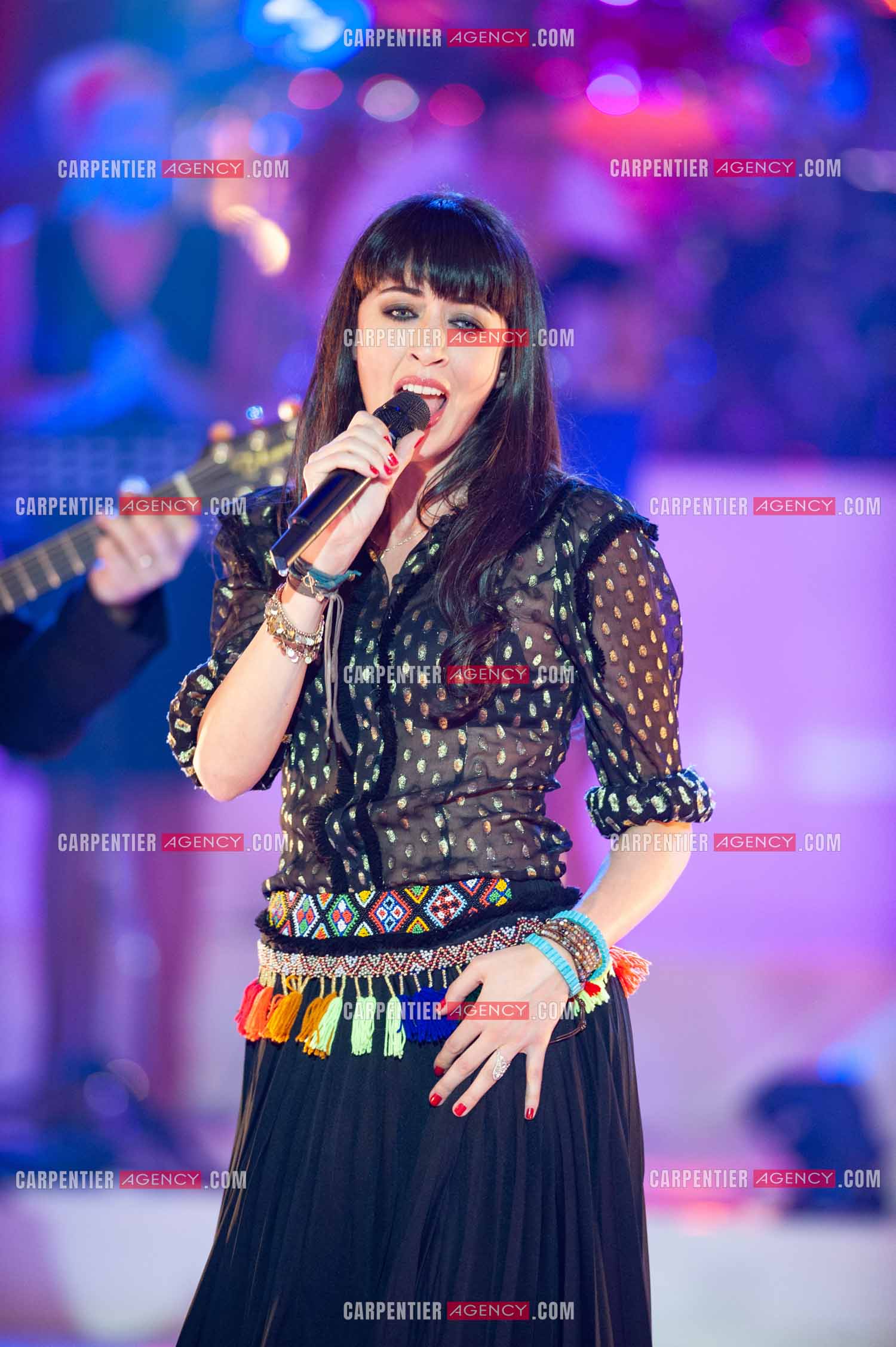 La chanteuse Nolwenn Leroy lors du Télé Vie à Bruxelles en Belgique le 07 mai 2011.