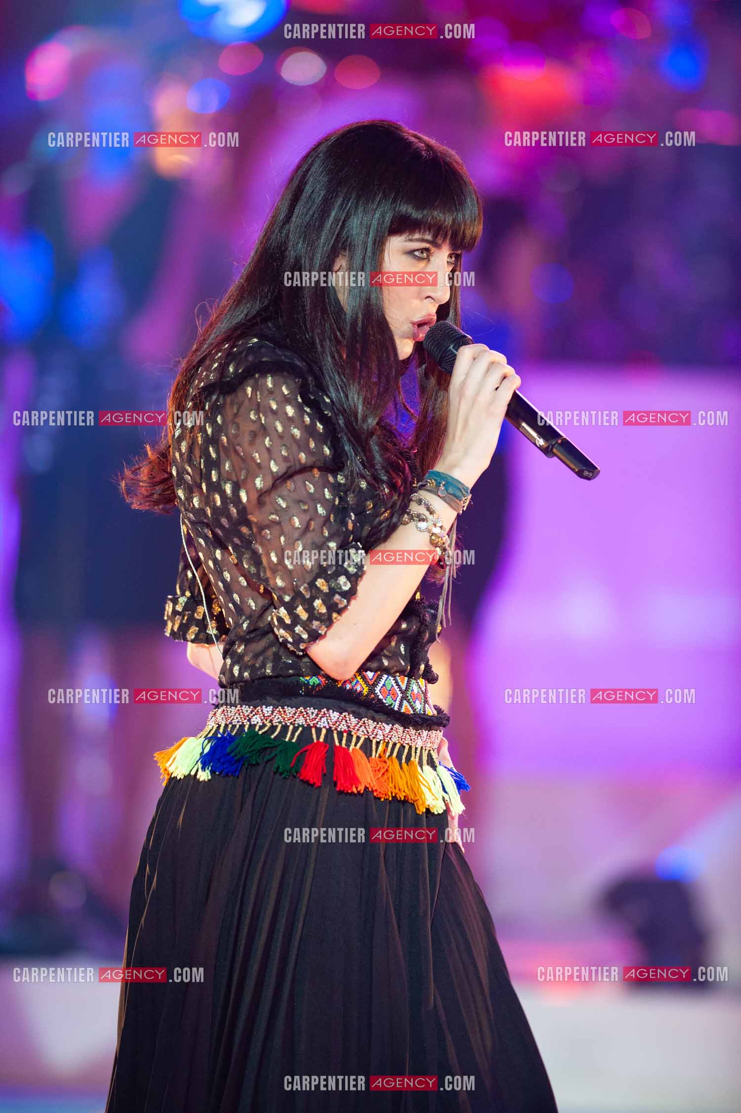 La chanteuse Nolwenn Leroy lors du Télé Vie à Bruxelles en Belgique le 07 mai 2011.