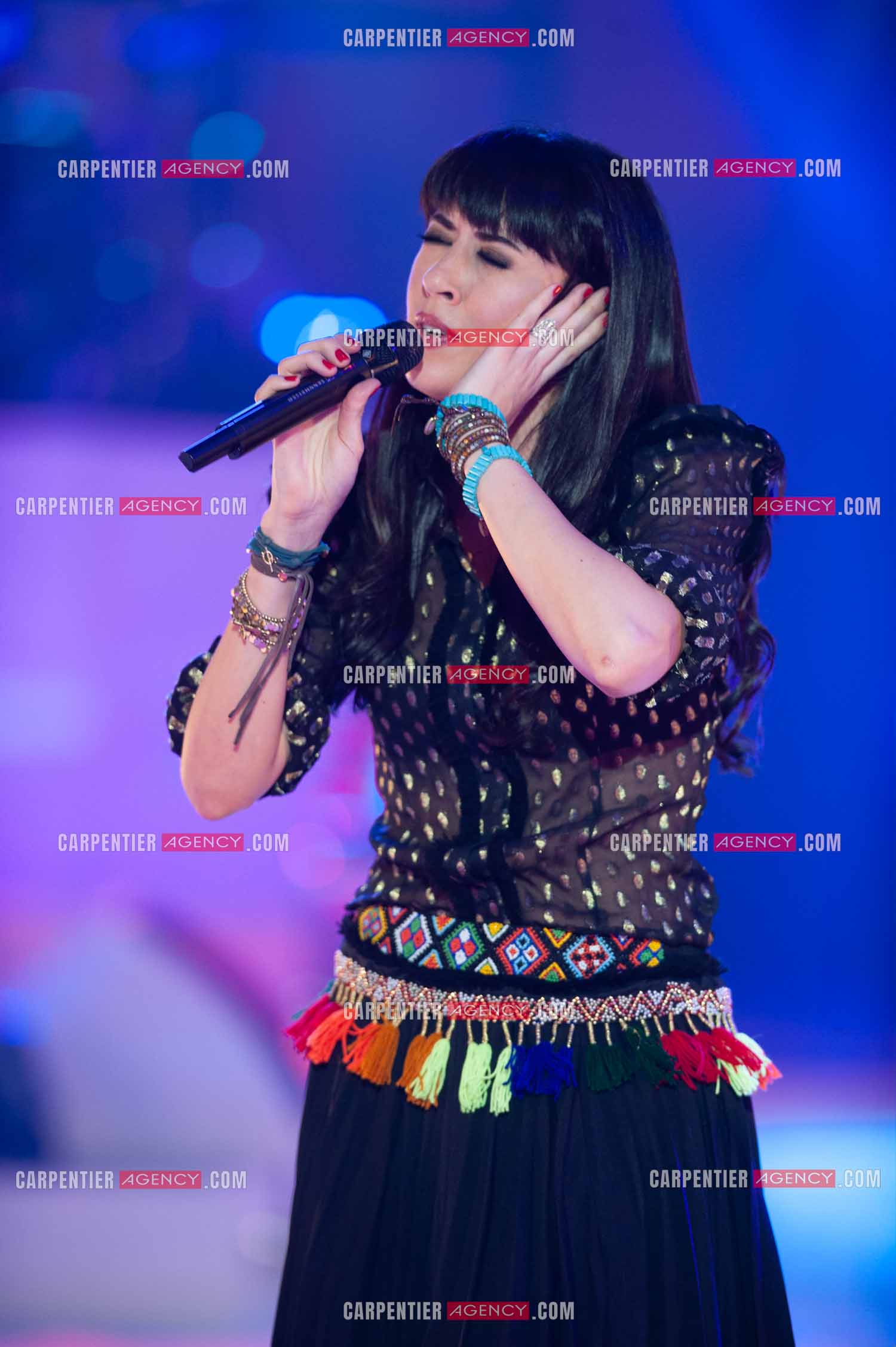 La chanteuse Nolwenn Leroy lors du Télé Vie à Bruxelles en Belgique le 07 mai 2011.