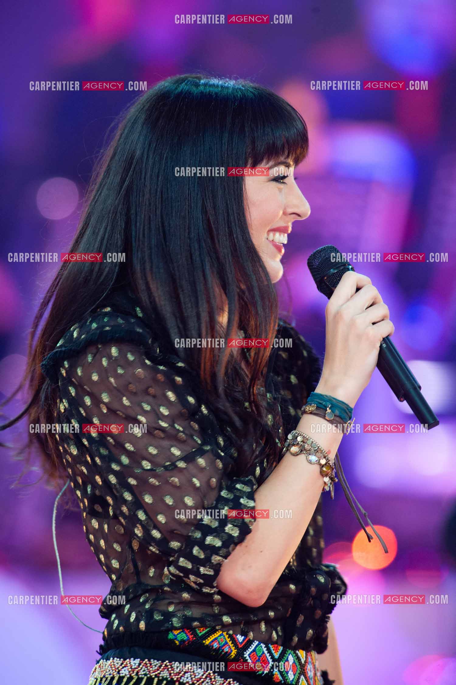 La chanteuse Nolwenn Leroy lors du Télé Vie à Bruxelles en Belgique le 07 mai 2011.