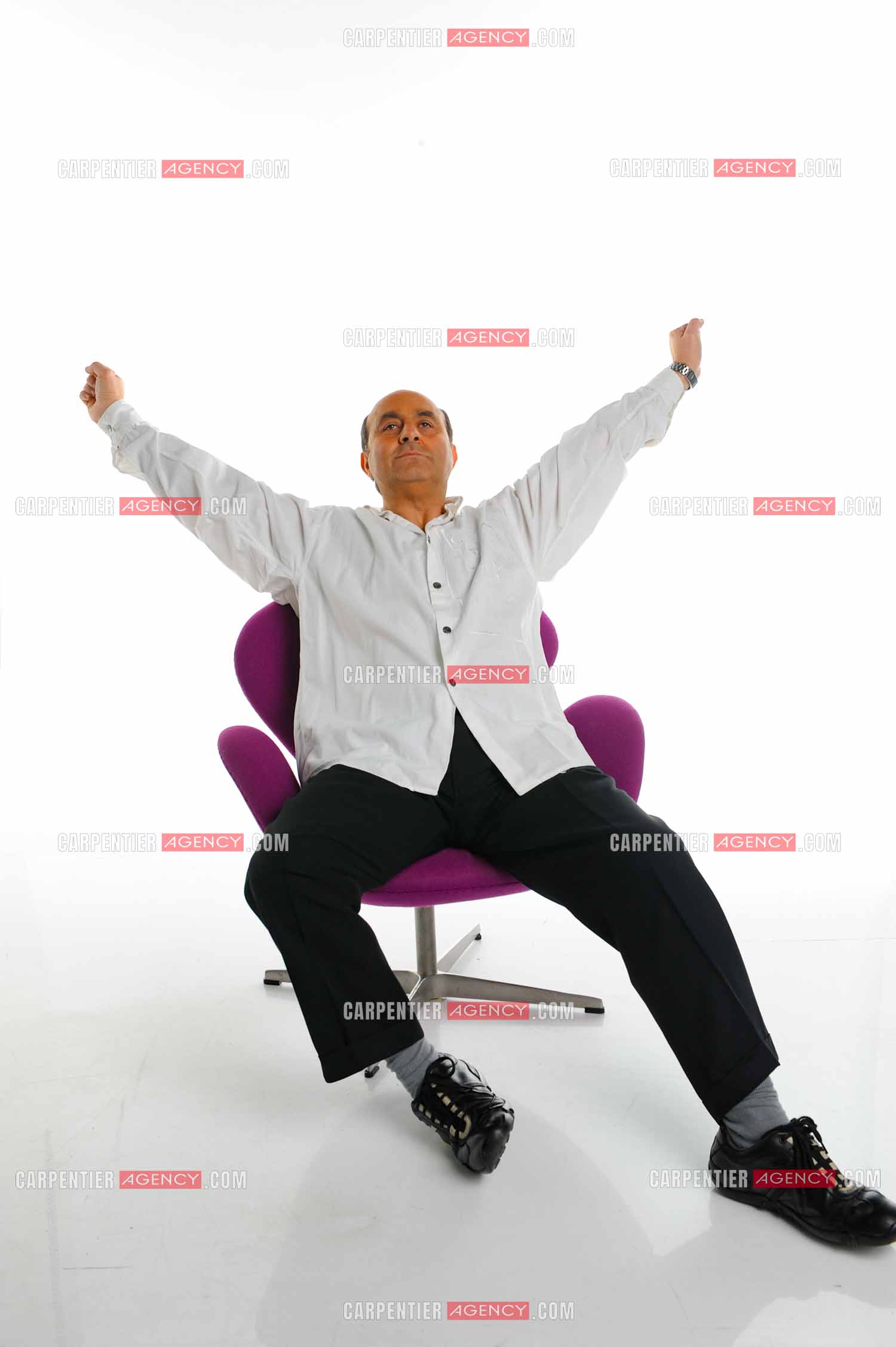 L'humoriste Richard Taxi en studio. ( Exclue )