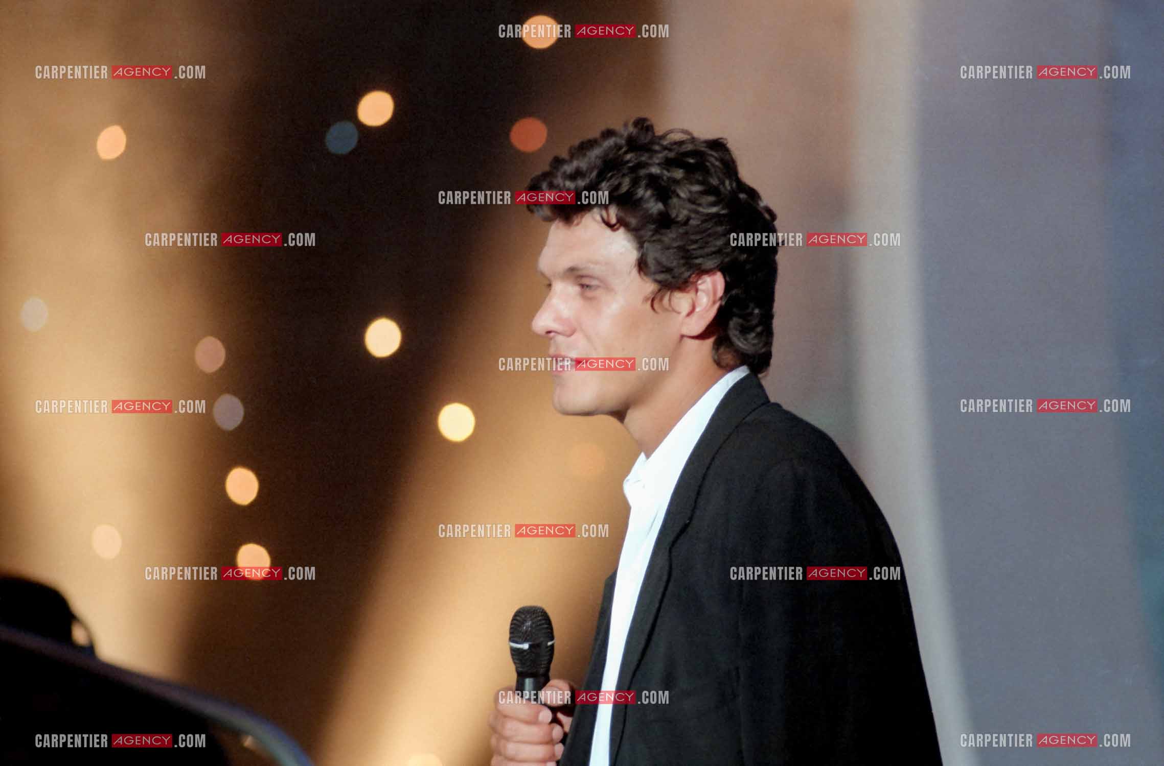 Enregistrement de l'émission “ Si on chantait “ et diffusée  sur TF1. Invité de l'émission, le chanteur Marc Lavoine.( Exclusif )