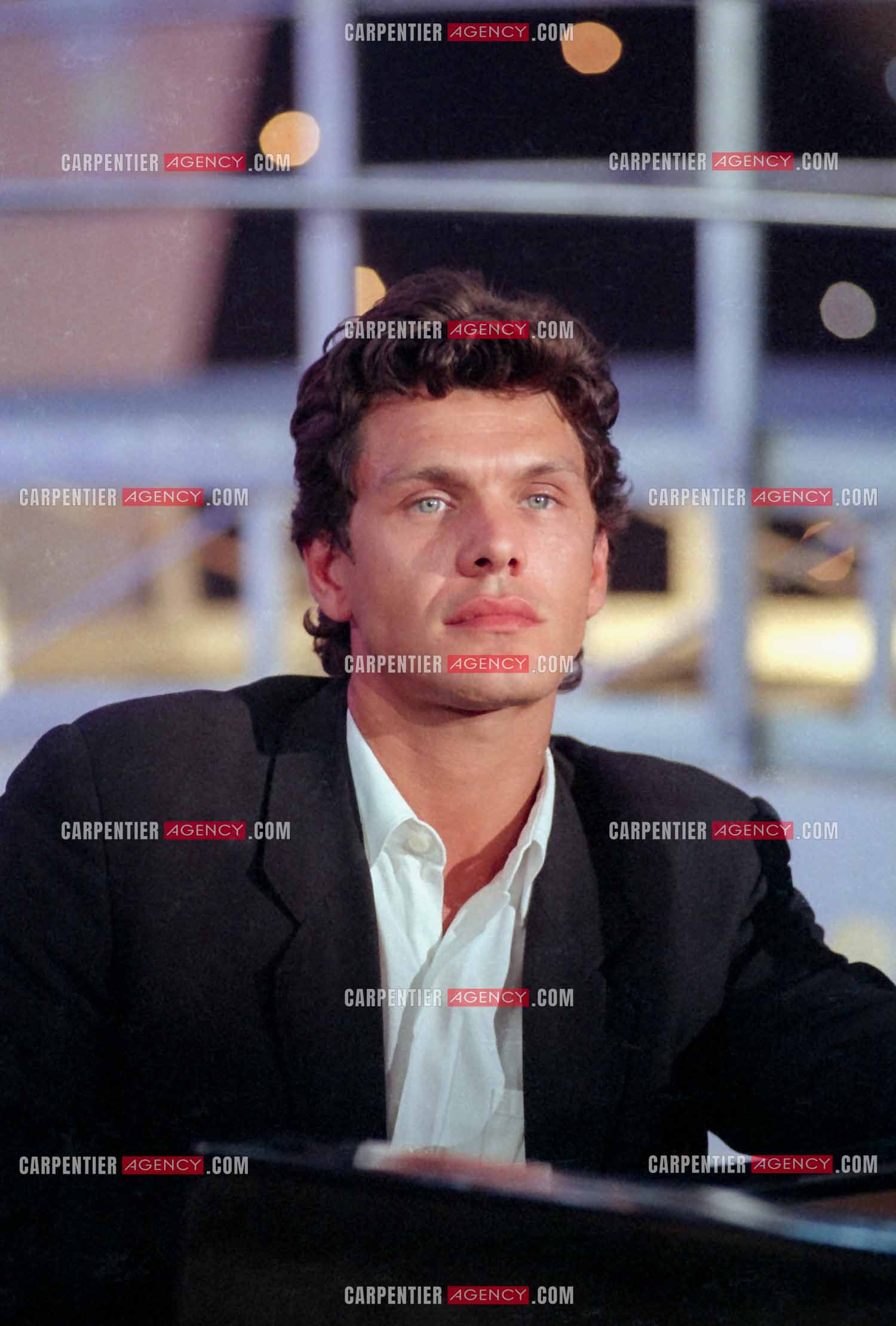 Enregistrement de l'émission “ Si on chantait “ et diffusée  sur TF1. Invité de l'émission, le chanteur Marc Lavoine.( Exclusif )