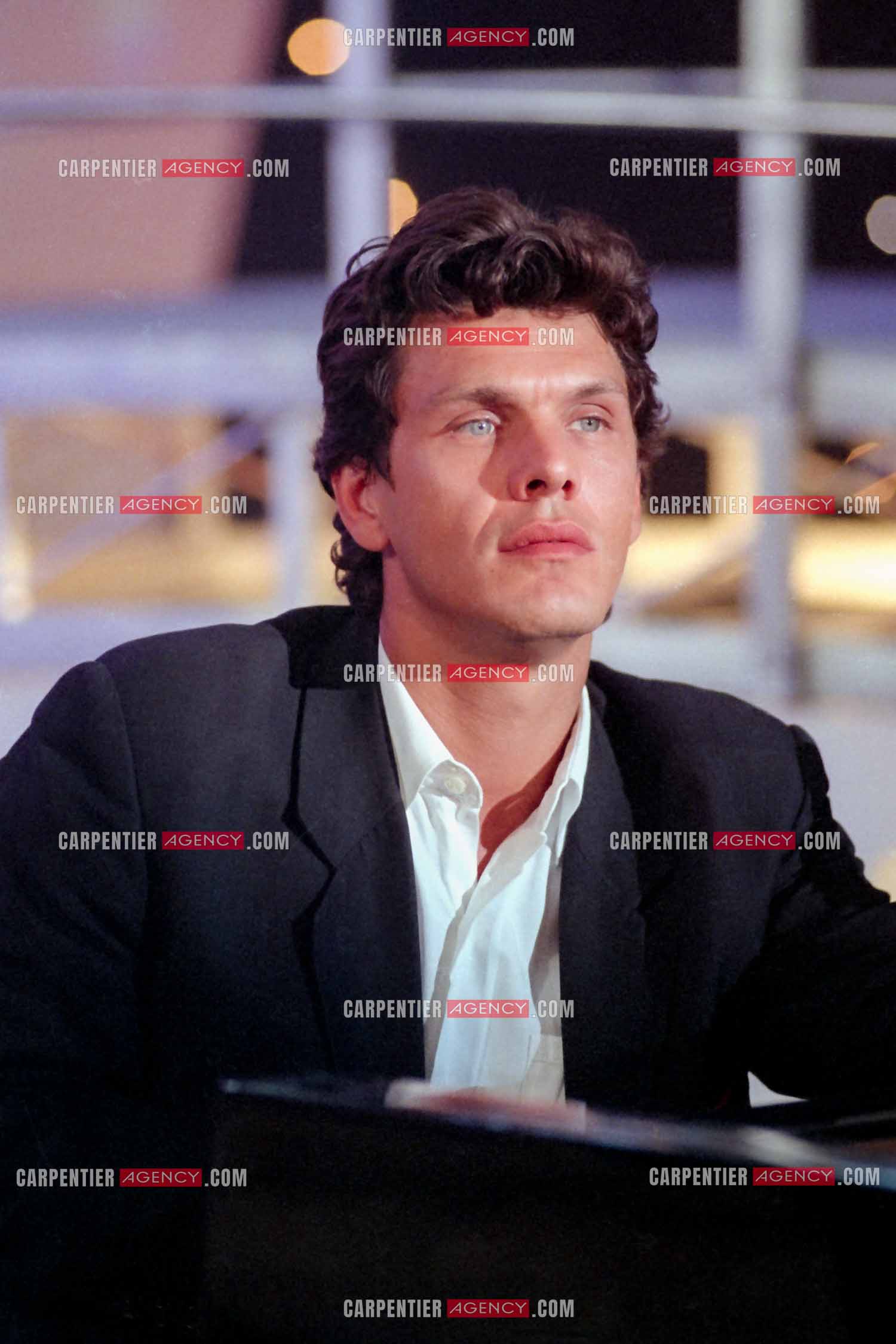 Enregistrement de l'émission “ Si on chantait “ et diffusée  sur TF1. Invité de l'émission, le chanteur Marc Lavoine.( Exclusif )