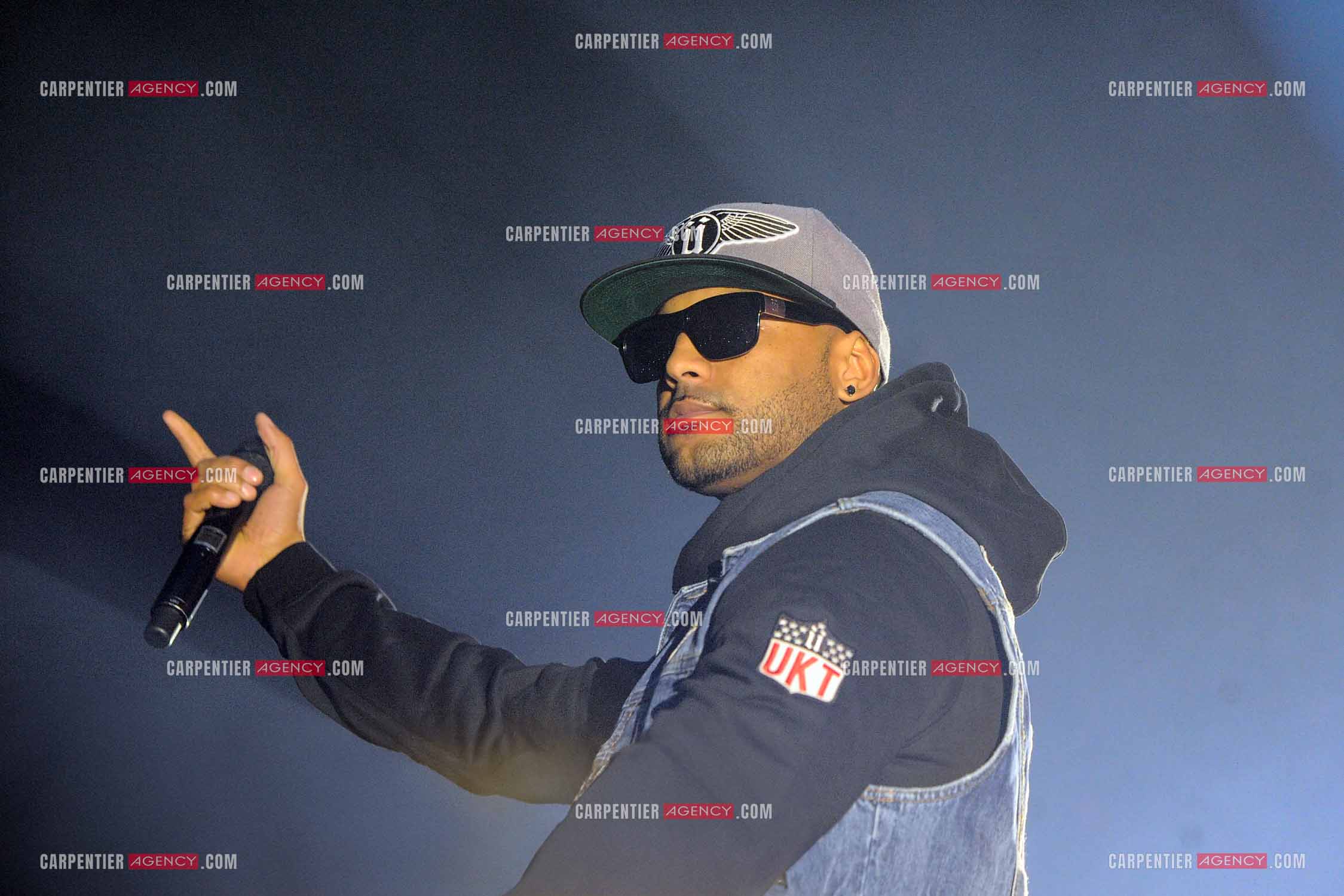 Le rappeur Élie Yaffa, dit Booba en concert au Zénith de Paris en 2007. ( Exclusif )