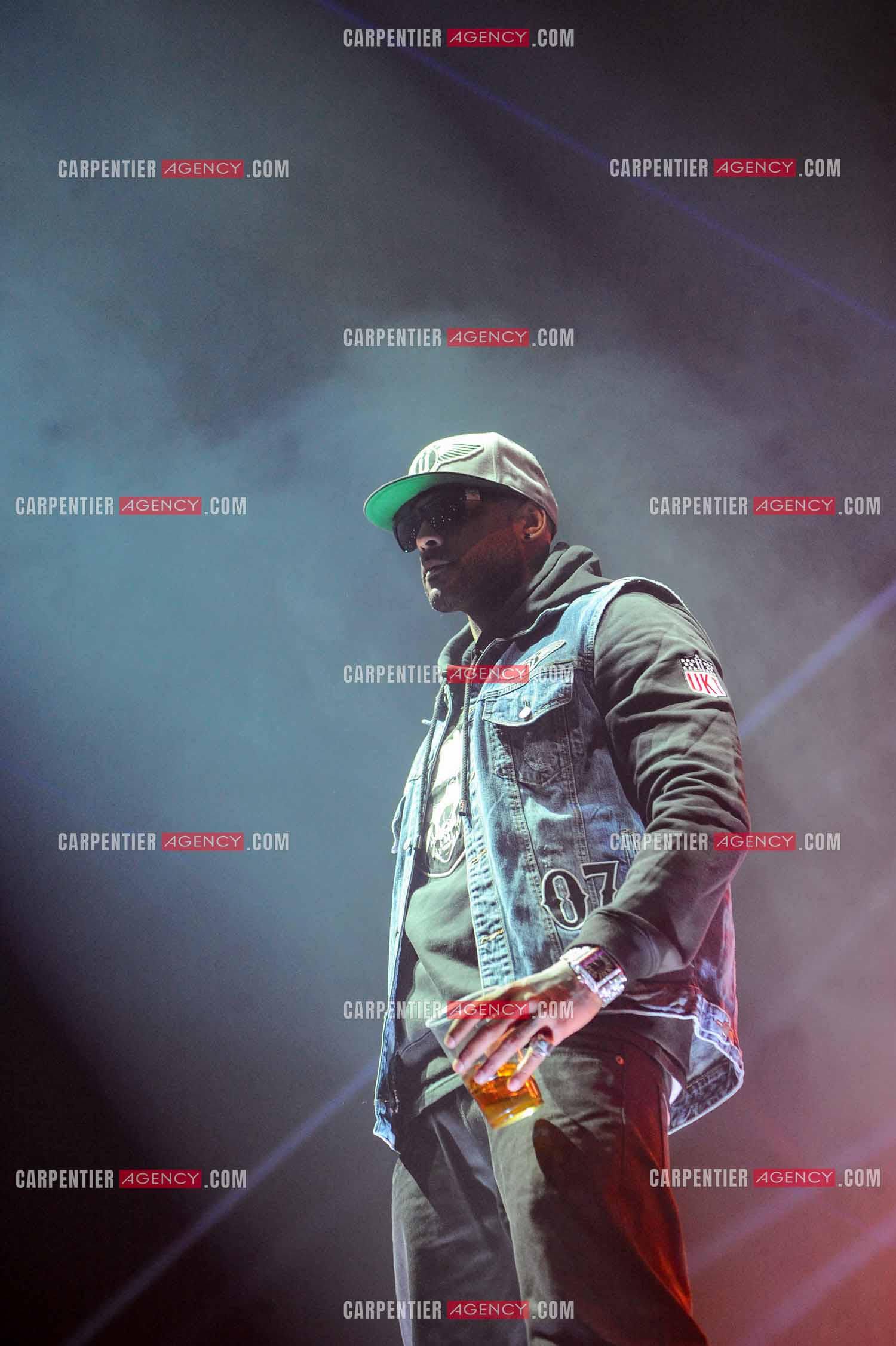 Le rappeur Élie Yaffa, dit Booba en concert au Zénith de Paris en 2007. ( Exclusif )