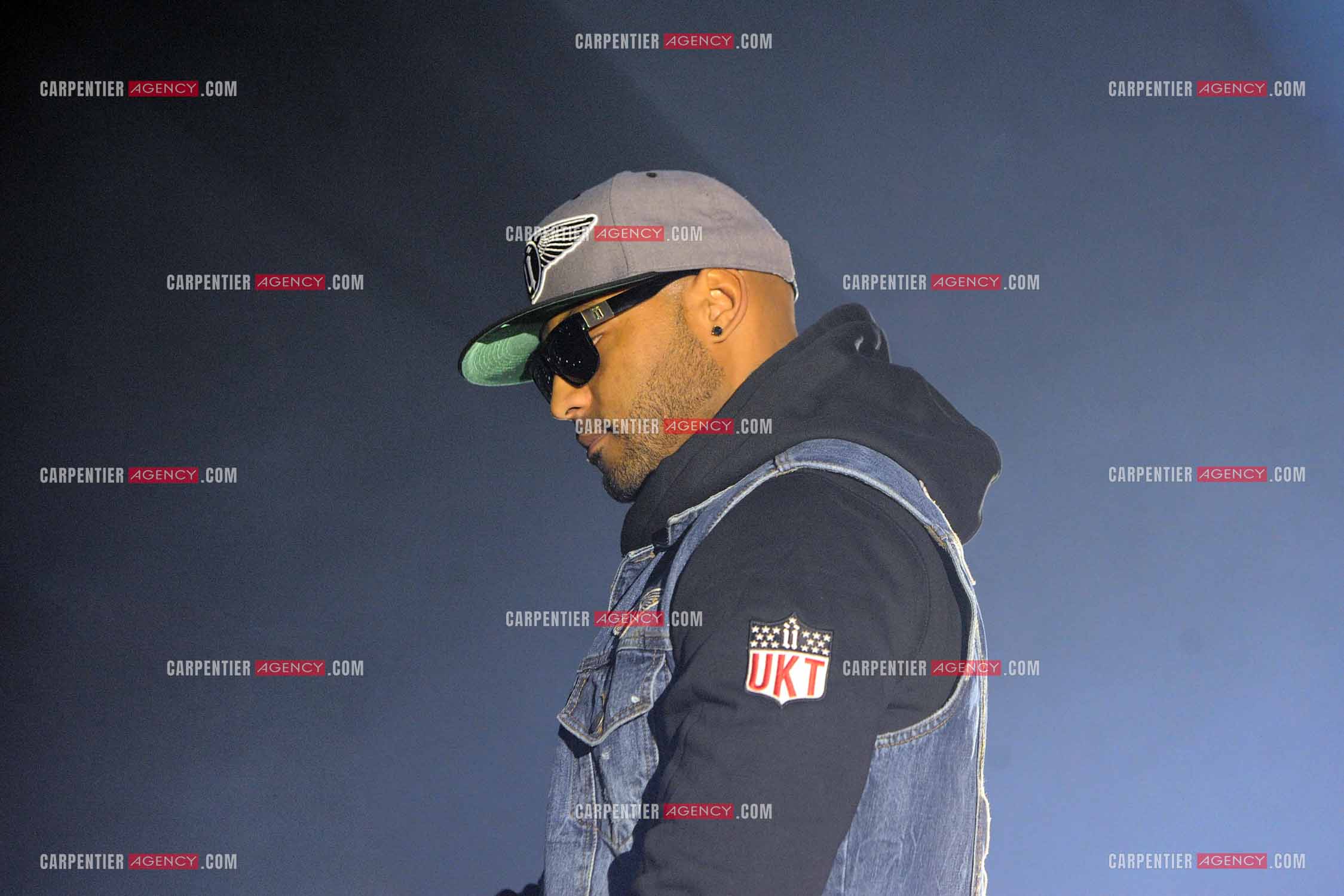 Le rappeur Élie Yaffa, dit Booba en concert au Zénith de Paris en 2007. ( Exclusif )