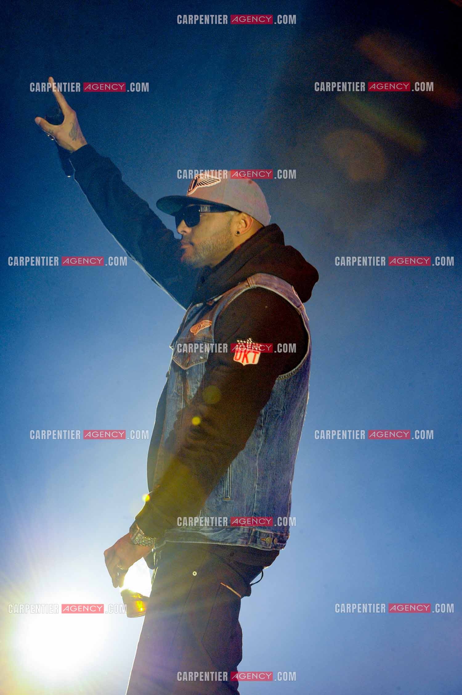 Le rappeur Élie Yaffa, dit Booba en concert au Zénith de Paris en 2007. ( Exclusif )