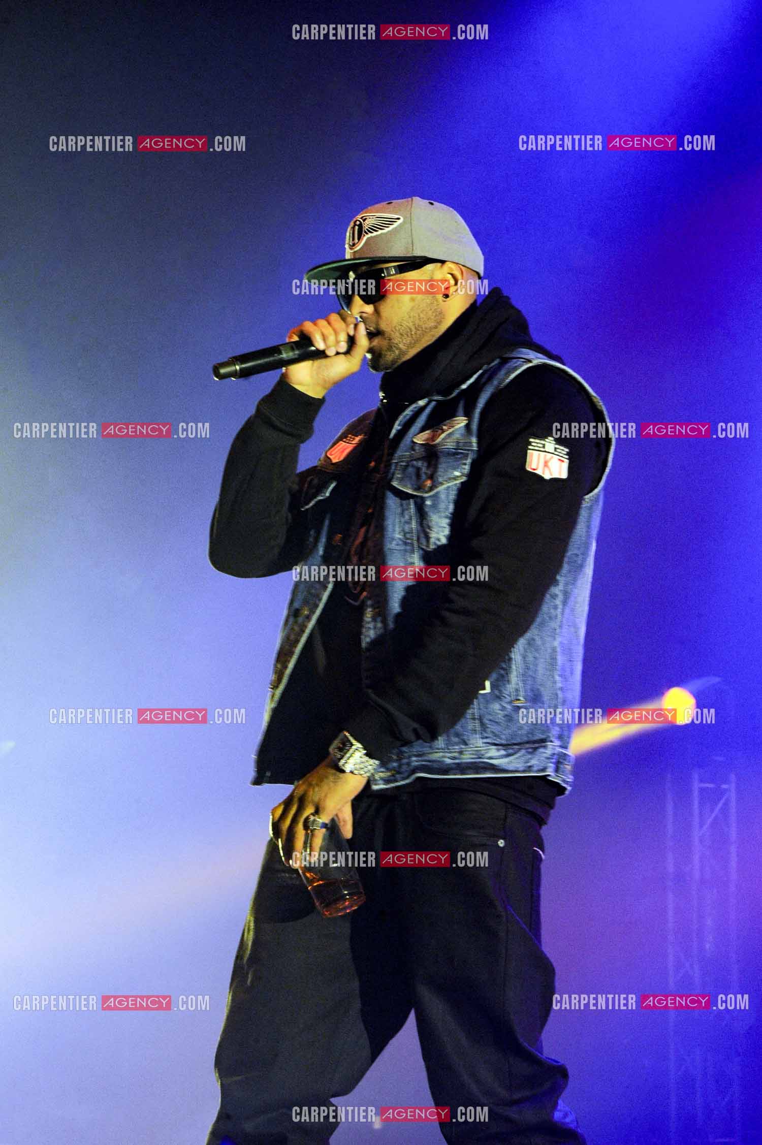 Le rappeur Élie Yaffa, dit Booba en concert au Zénith de Paris en 2007. ( Exclusif )