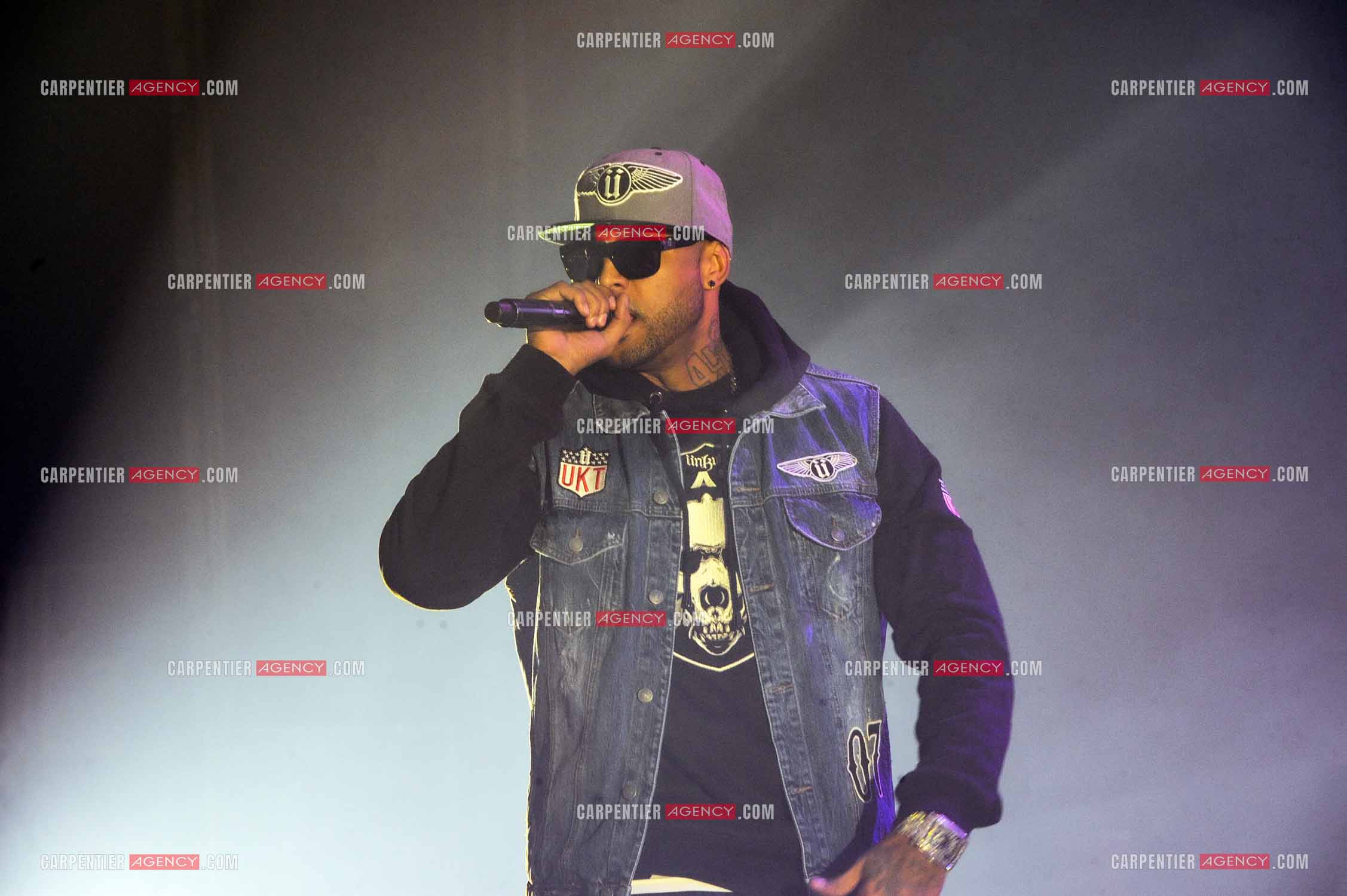 Le rappeur Élie Yaffa, dit Booba en concert au Zénith de Paris en 2007. ( Exclusif )