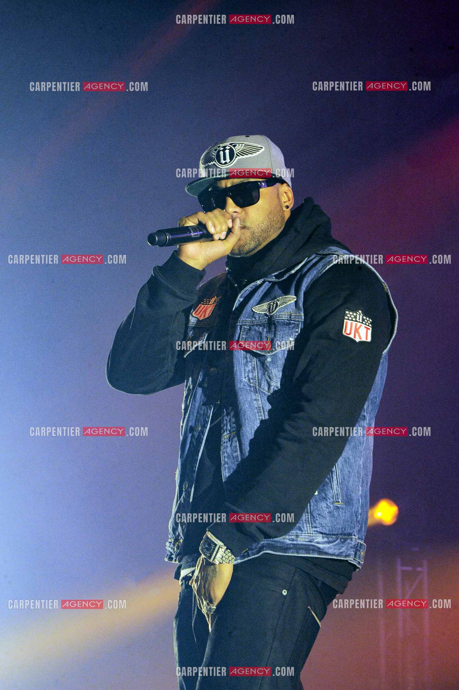 Le rappeur Élie Yaffa, dit Booba en concert au Zénith de Paris en 2007. ( Exclusif )