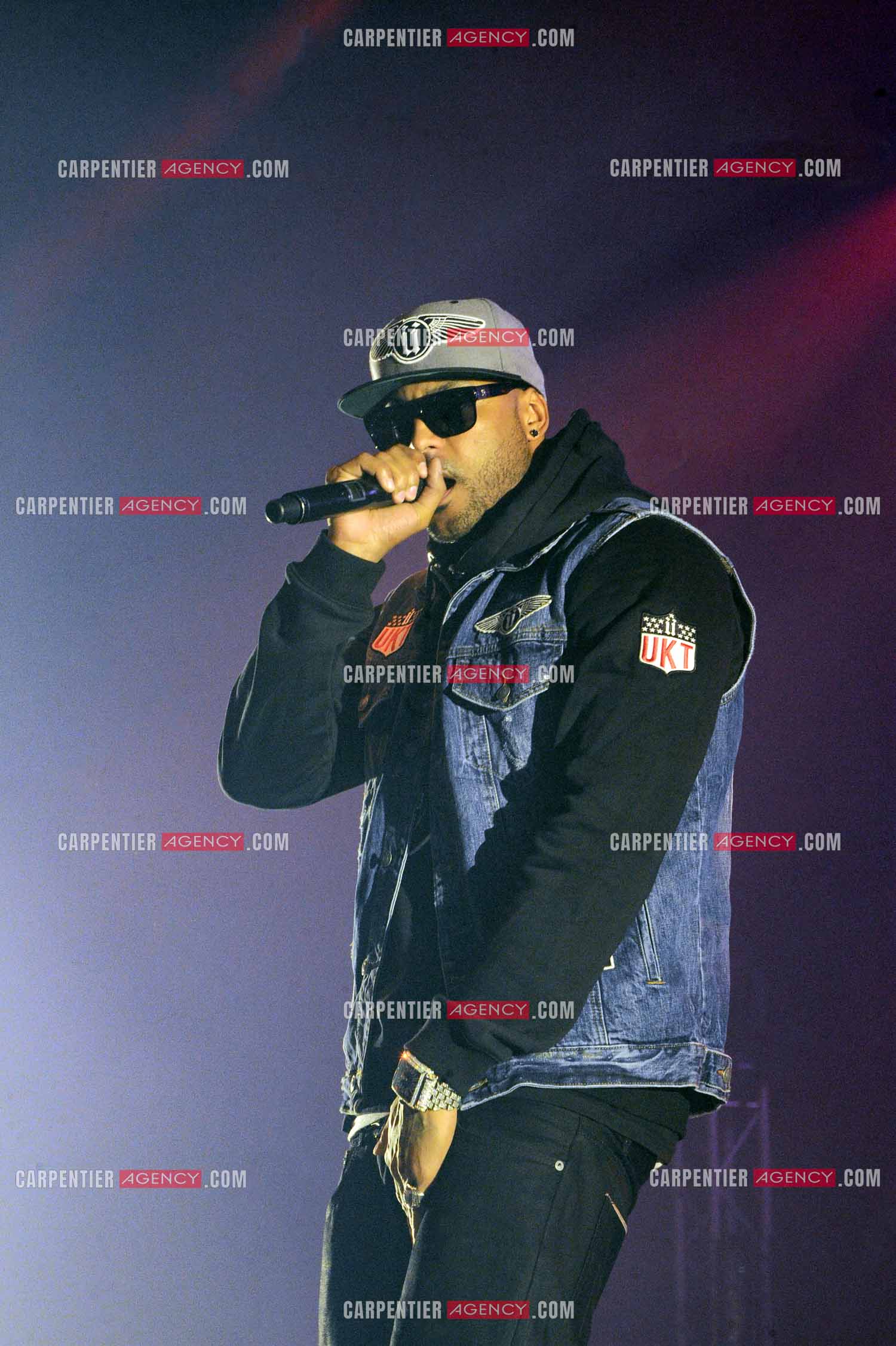 Le rappeur Élie Yaffa, dit Booba en concert au Zénith de Paris en 2007. ( Exclusif )