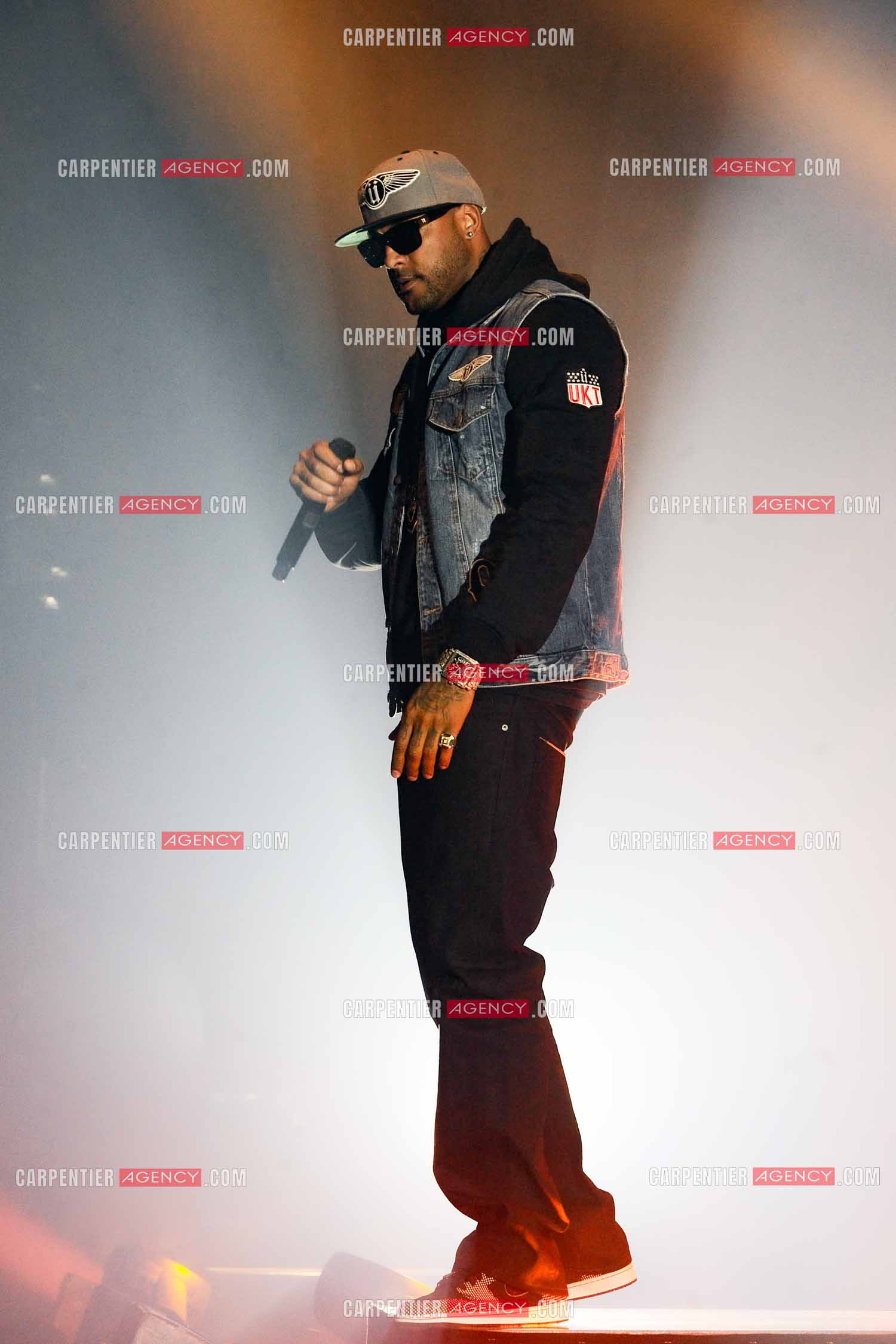 Le rappeur Élie Yaffa, dit Booba en concert au Zénith de Paris en 2007. ( Exclusif )