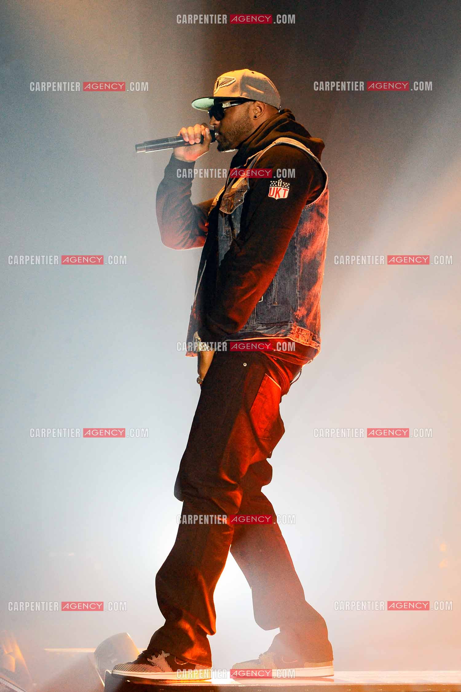 Le rappeur Élie Yaffa, dit Booba en concert au Zénith de Paris en 2007. ( Exclusif )