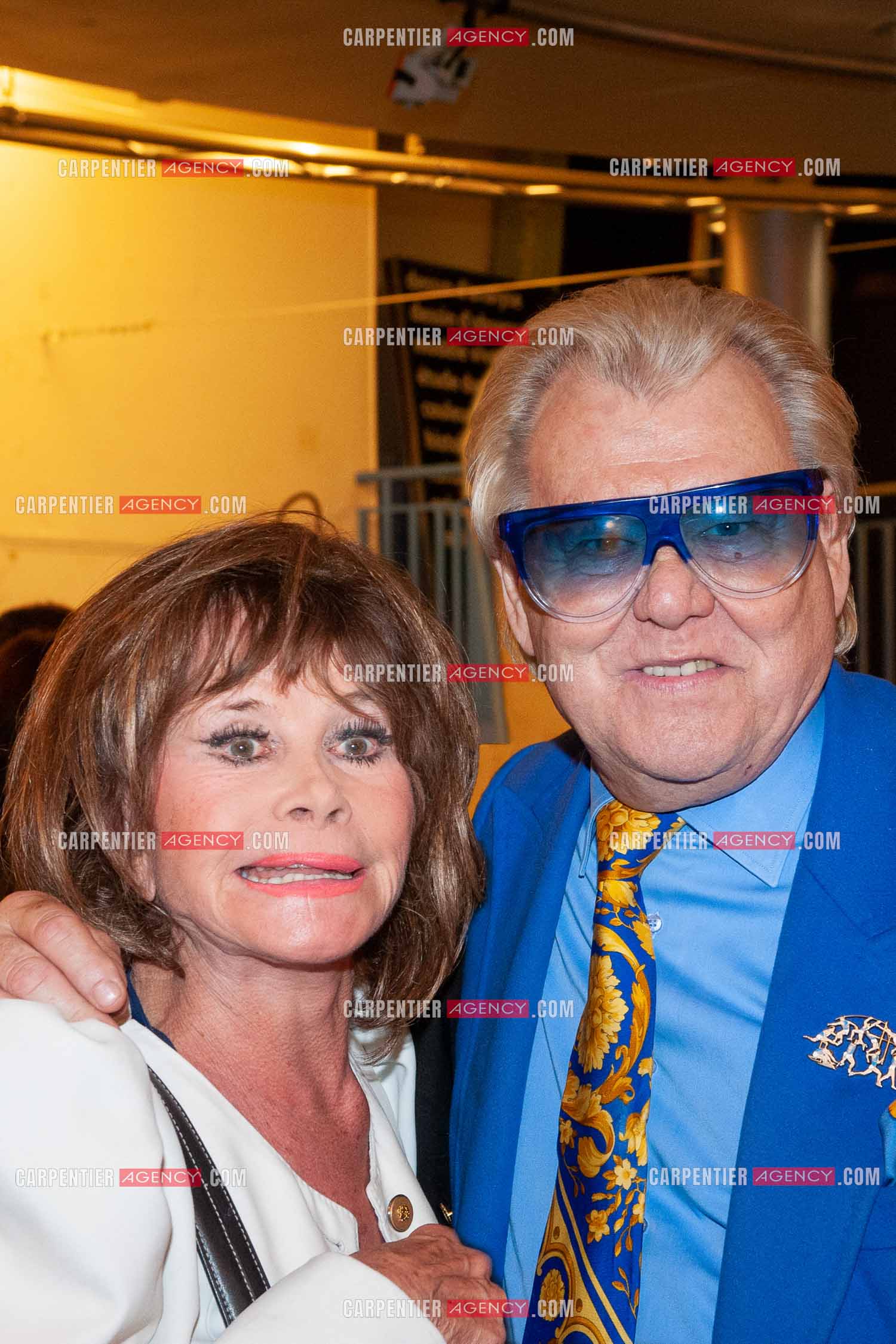 Le chanteur Alain Turban en concert à l'European. Dans les loges, Amarande et Michou.   ( Exclusif )