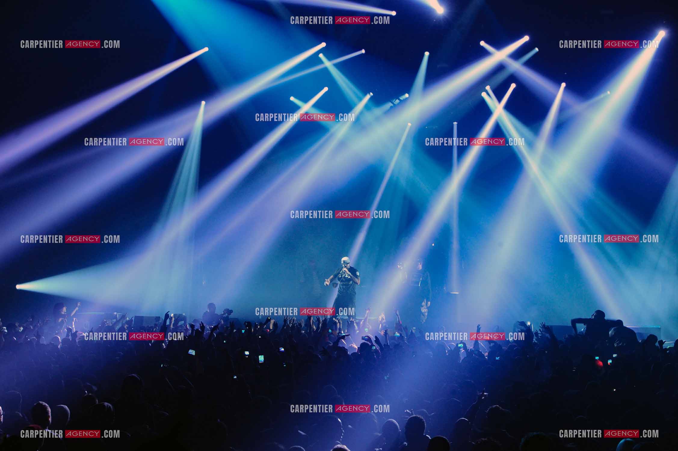 Le rappeur Booba en concert au Zénith de Paris en 2007. ( Exclusif )