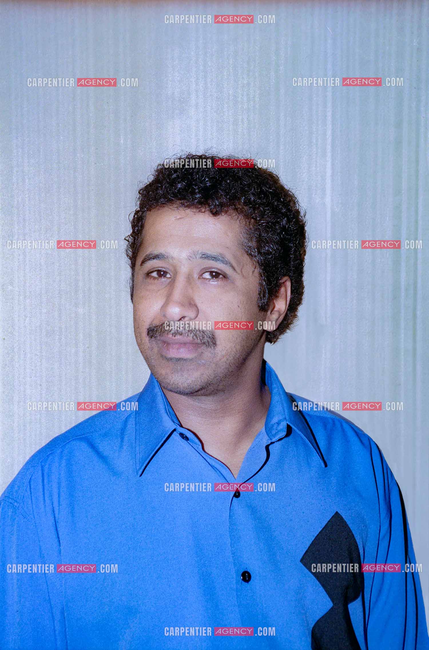 Portrait du chanteur algérien Cheb Khaled.   ( Exclusif )