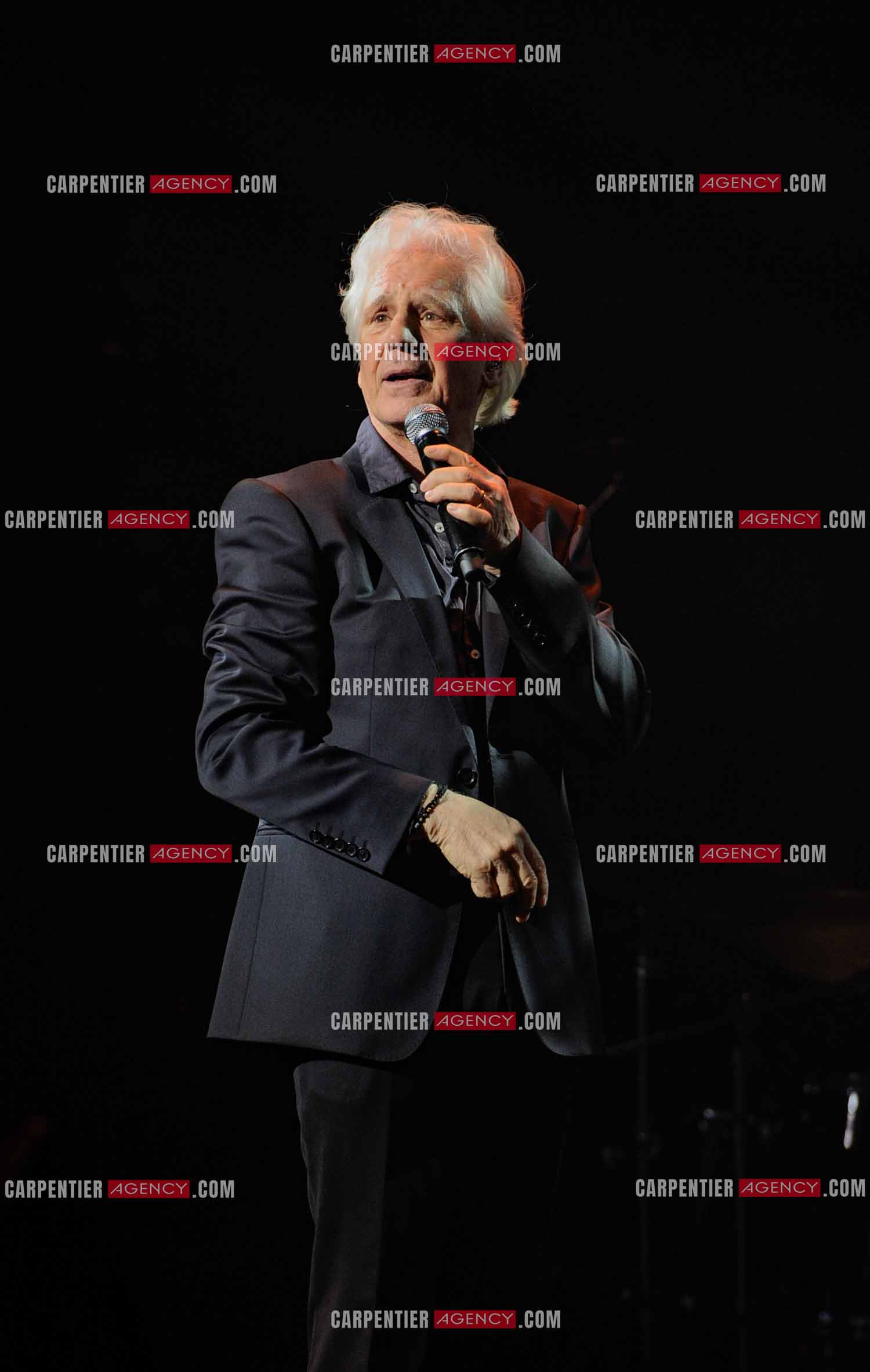 Le chanteur Gérard Lenorman en concert au Grand Rex à Paris.  ( Exclusif )