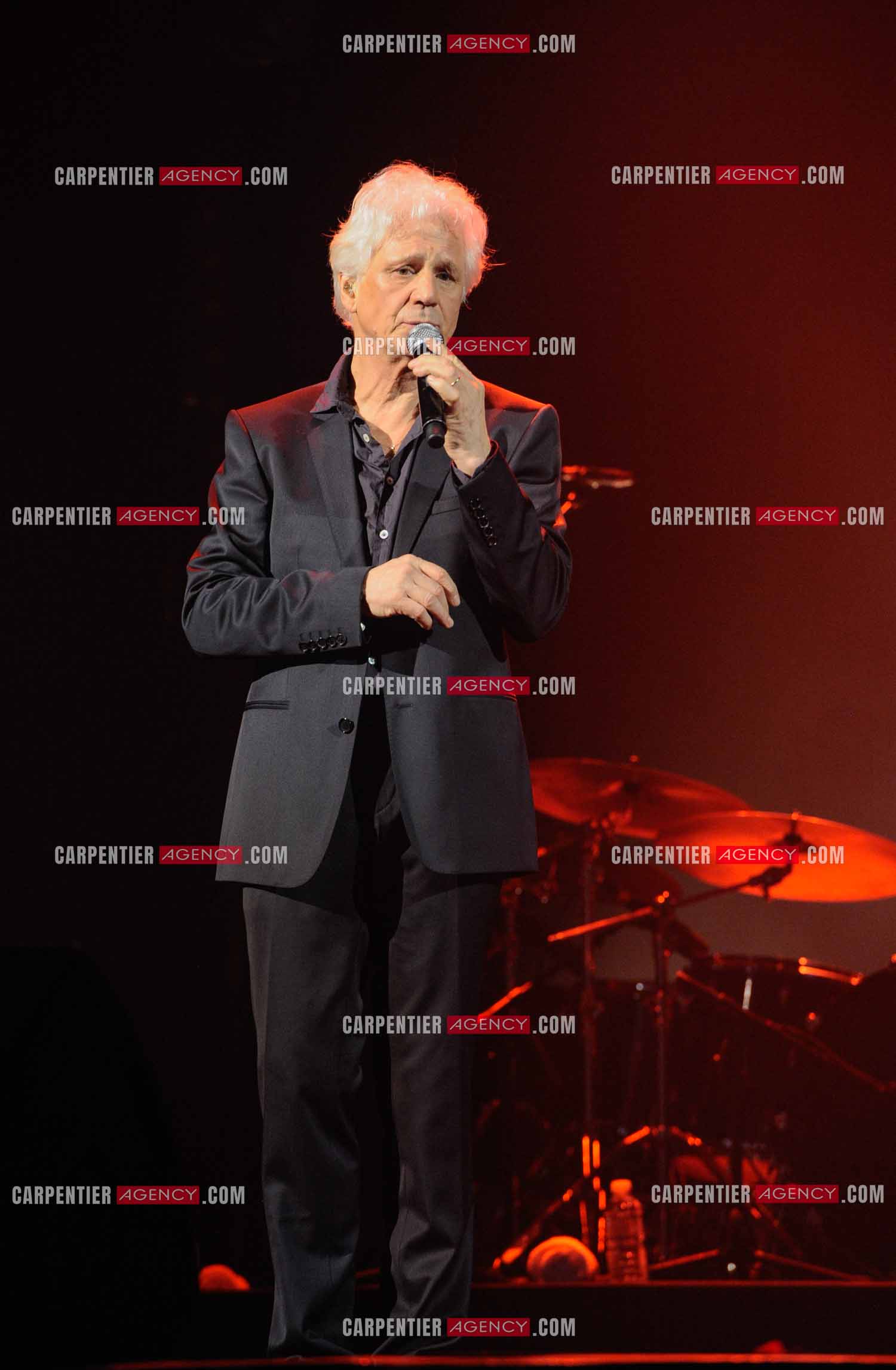 Le chanteur Gérard Lenorman en concert au Grand Rex à Paris.  ( Exclusif )