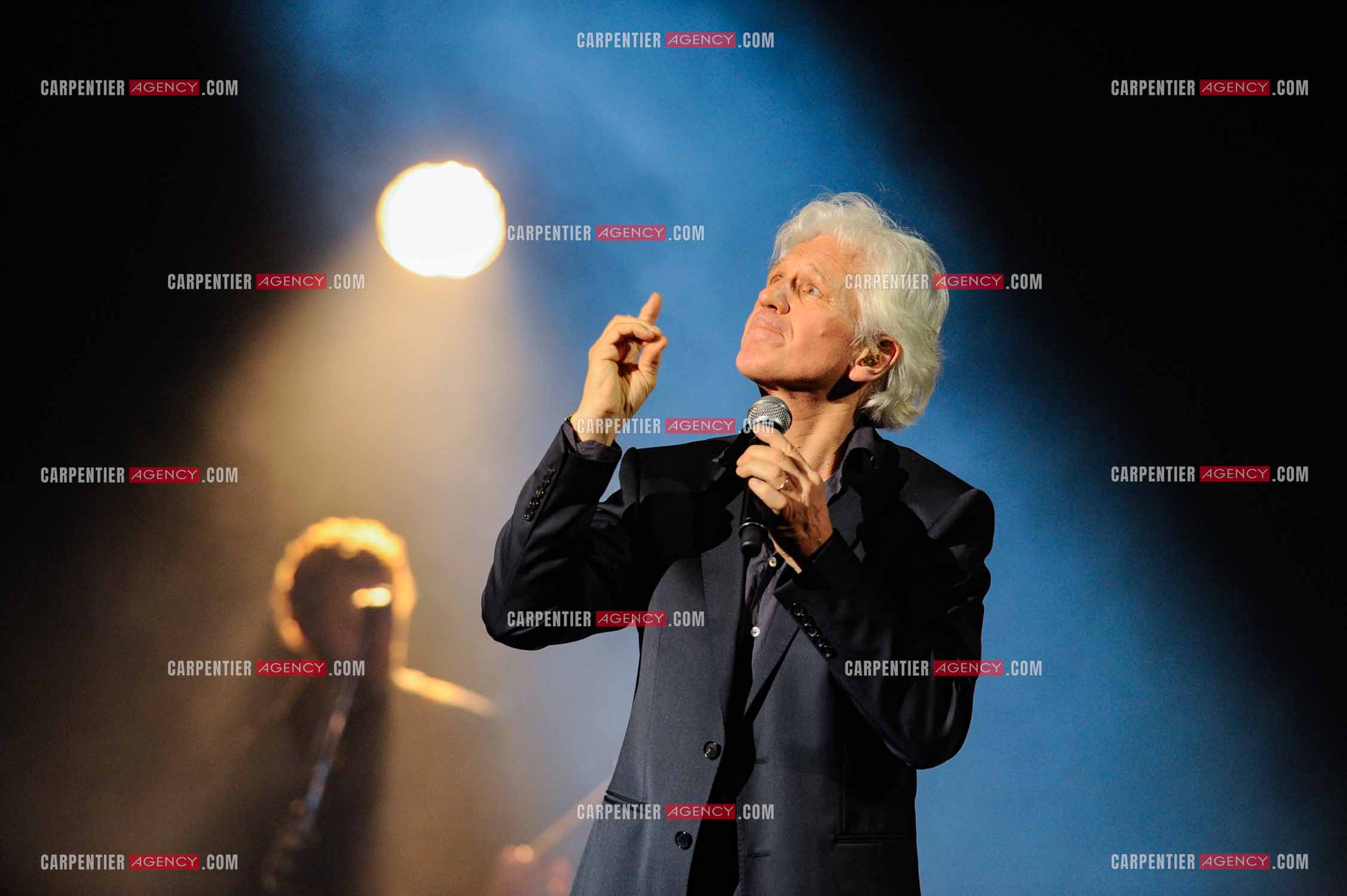 Le chanteur Gérard Lenorman en concert au Grand Rex à Paris.  ( Exclusif )