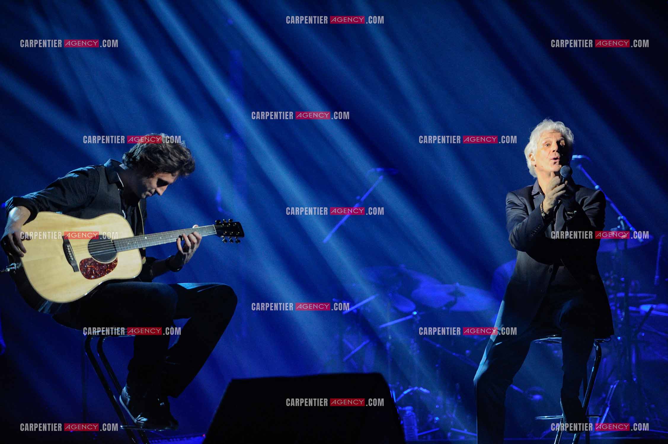 Le chanteur Gérard Lenorman en concert au Grand Rex à Paris.  ( Exclusif )