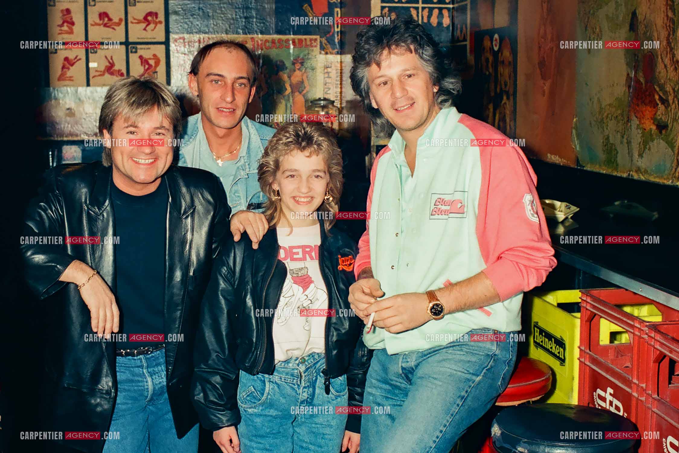 Le chanteur Gérard  Lenorman sur la scène de l'Olympia en 1985.   ( Exclusif )