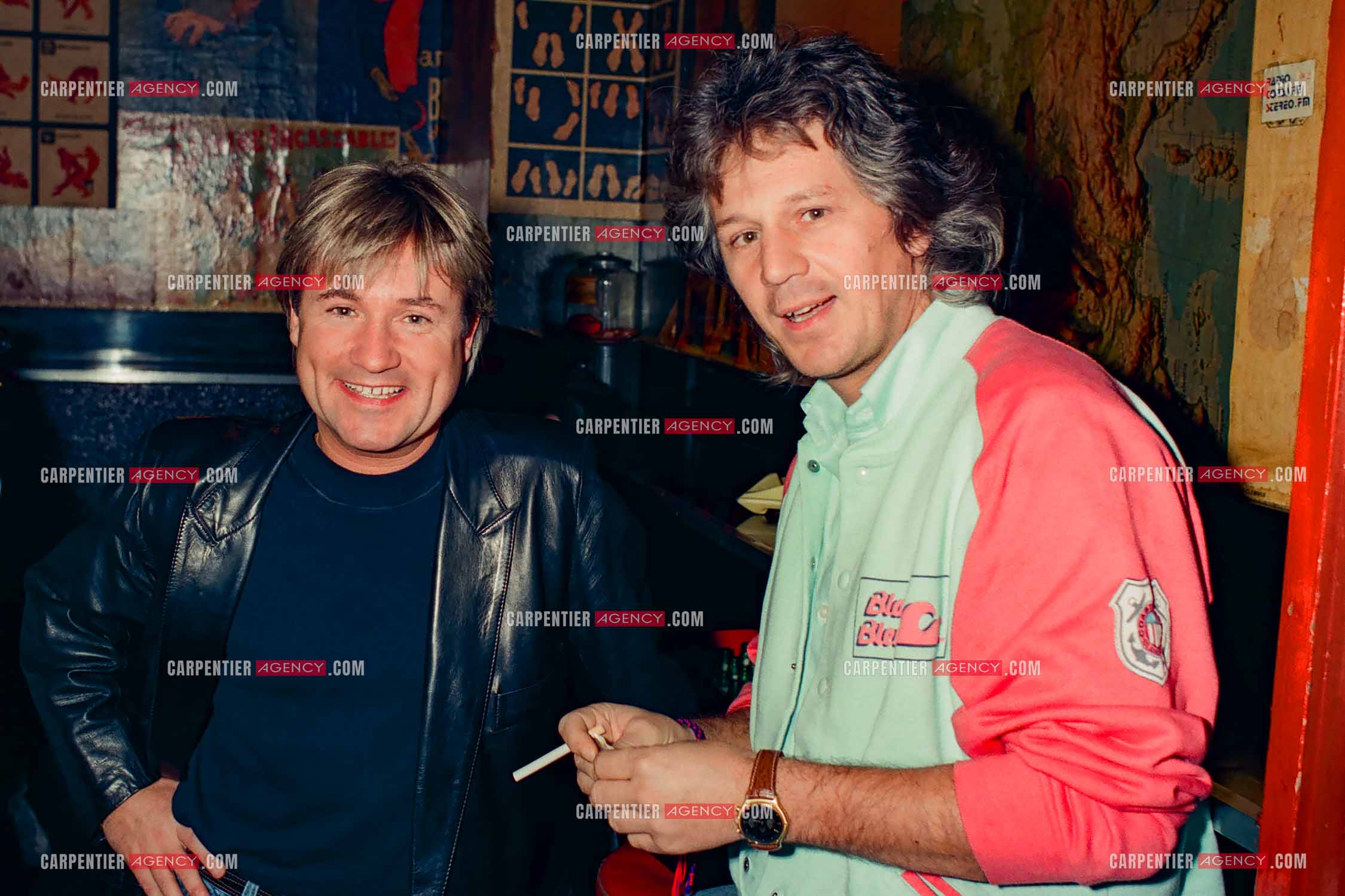 Le chanteur Gérard  Lenorman sur la scène de l'Olympia en 1985.   ( Exclusif )