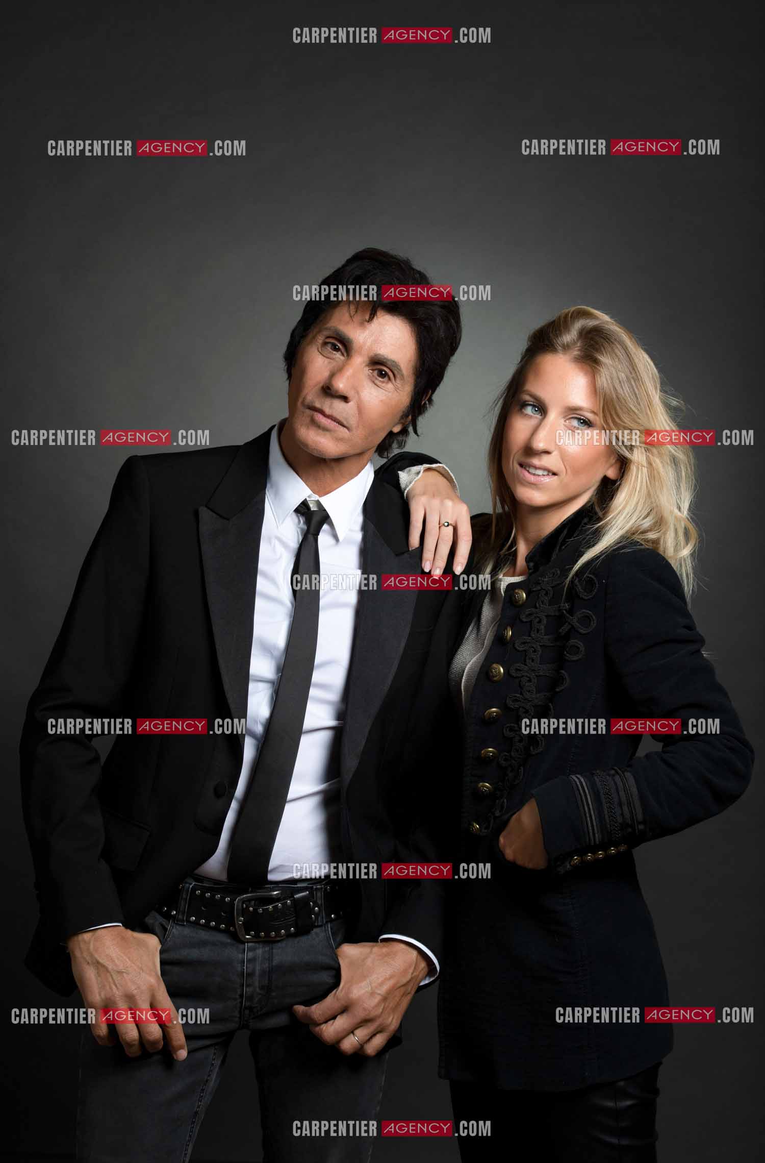 Le chanteur Jean-Luc Lahaye avec sa nouvelle compagne Paola.    ( Exclusif )