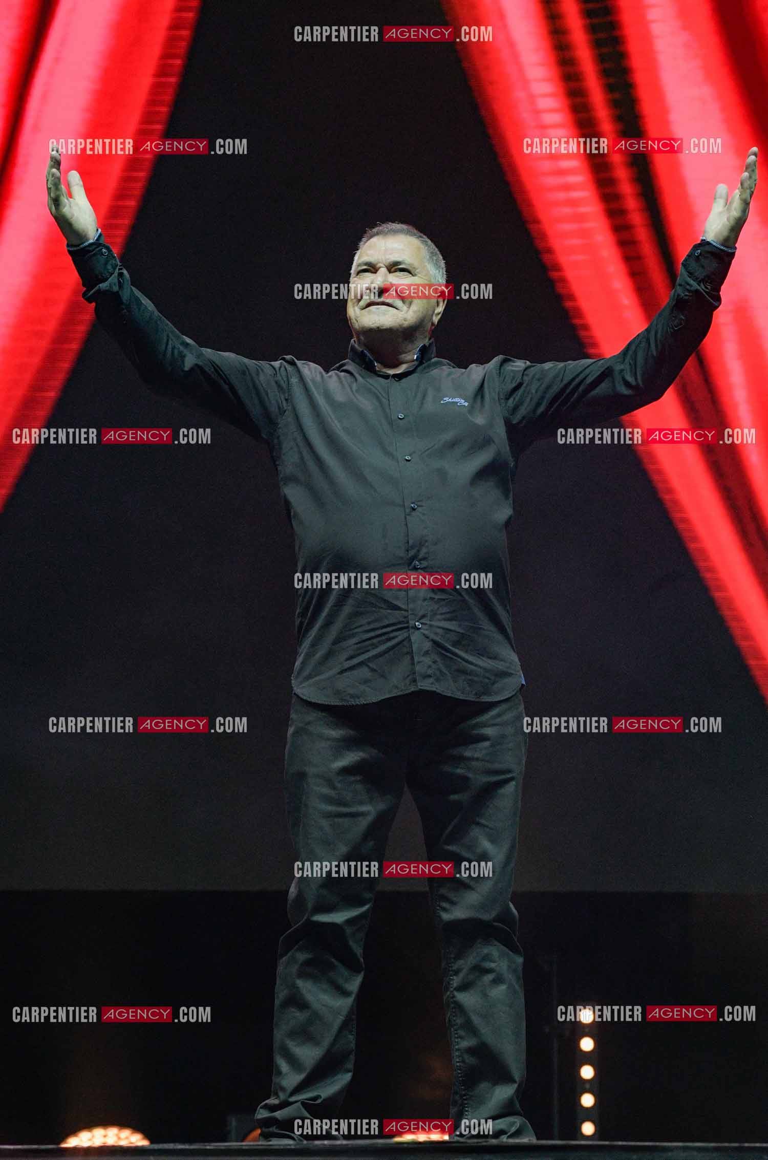 L'humoriste Jean-Marie Bigard en spectacle aux arènes de Fréjus.  ( Exclusif )