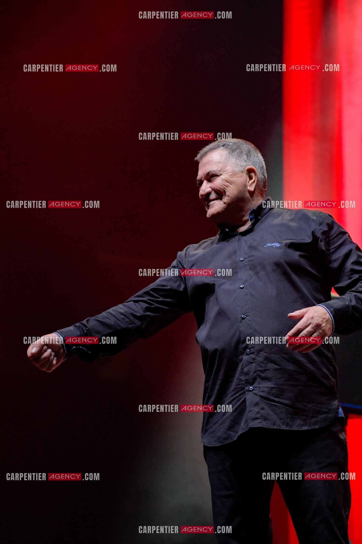 L'humoriste Jean-Marie Bigard en spectacle aux arènes de Fréjus.  ( Exclusif )