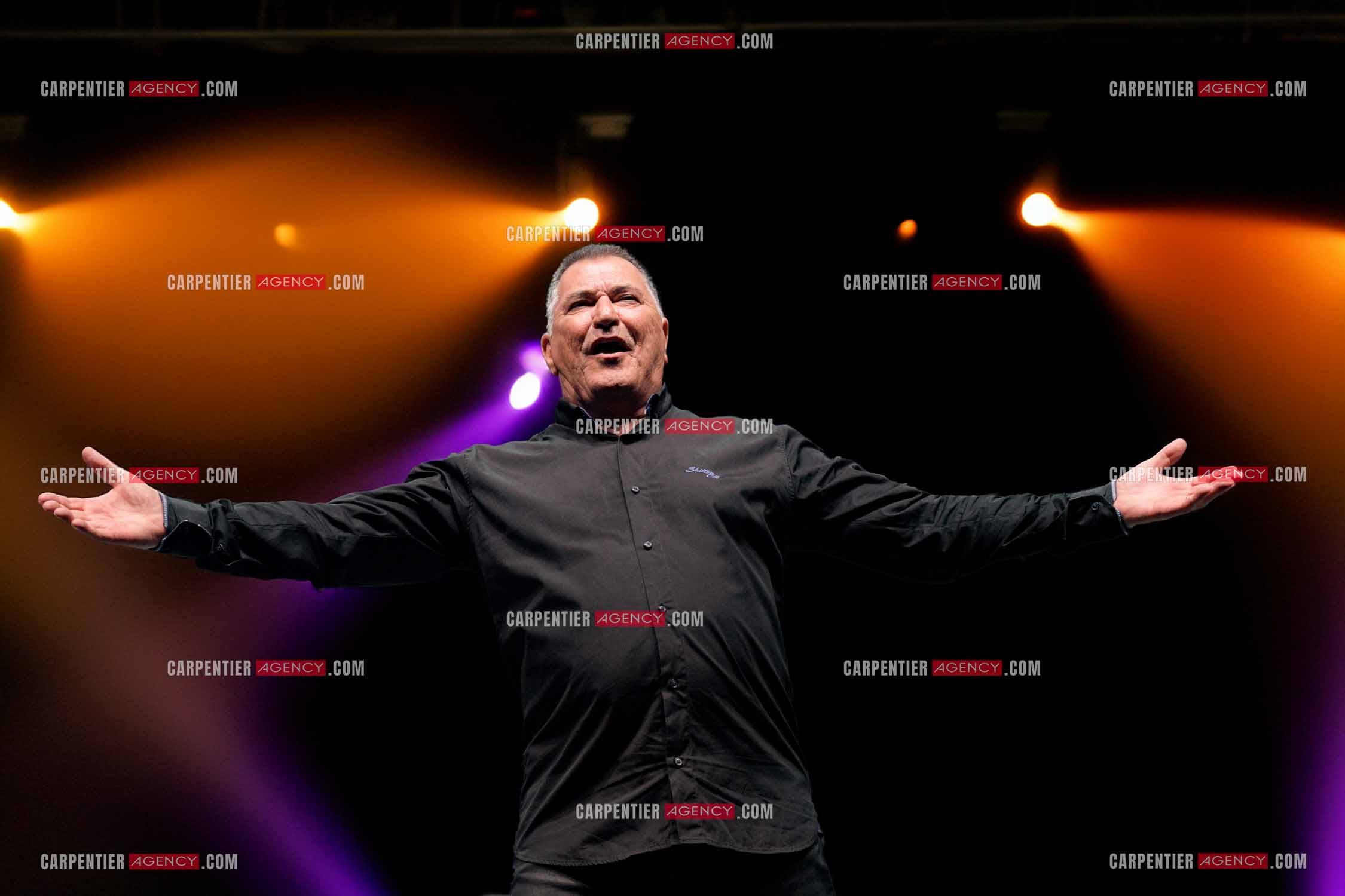 L'humoriste Jean-Marie Bigard en spectacle aux arènes de Fréjus.  ( Exclusif )