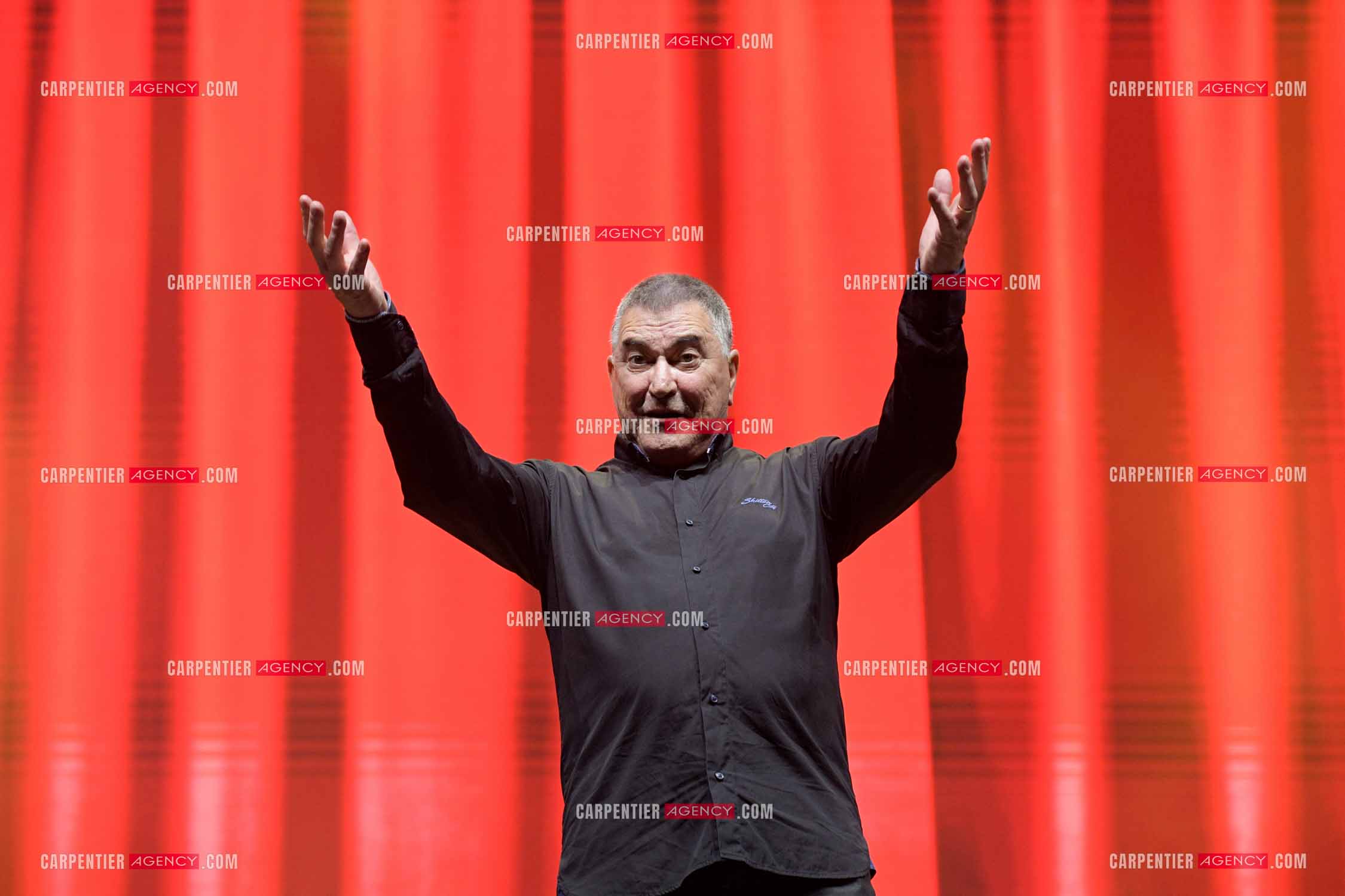 L'humoriste Jean-Marie Bigard en spectacle aux arènes de Fréjus.  ( Exclusif )