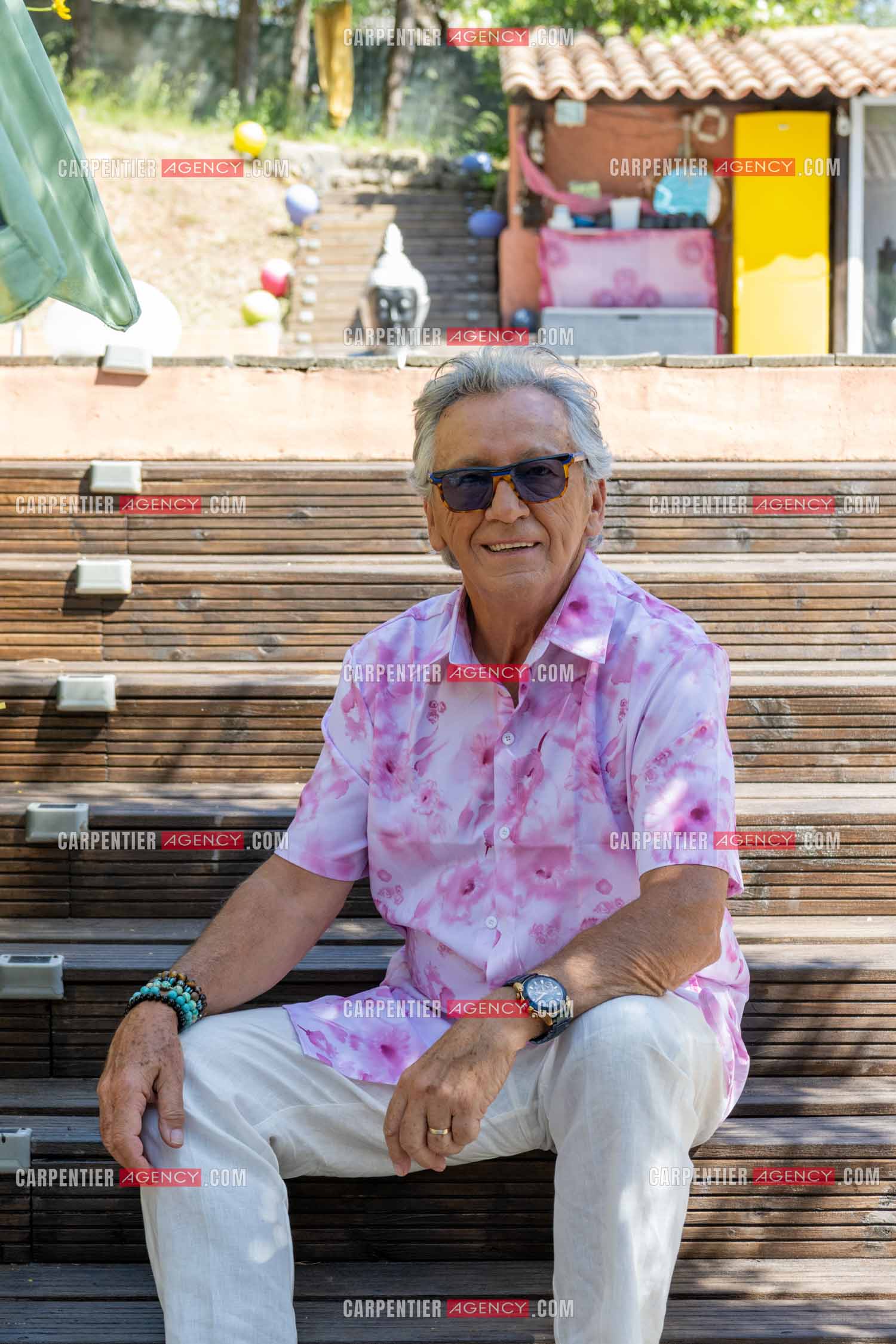 Portrait du chanteur Jean-Pierre Savelli chez lui dans le Var le 28 Mai 2025.  ( Exclusif )