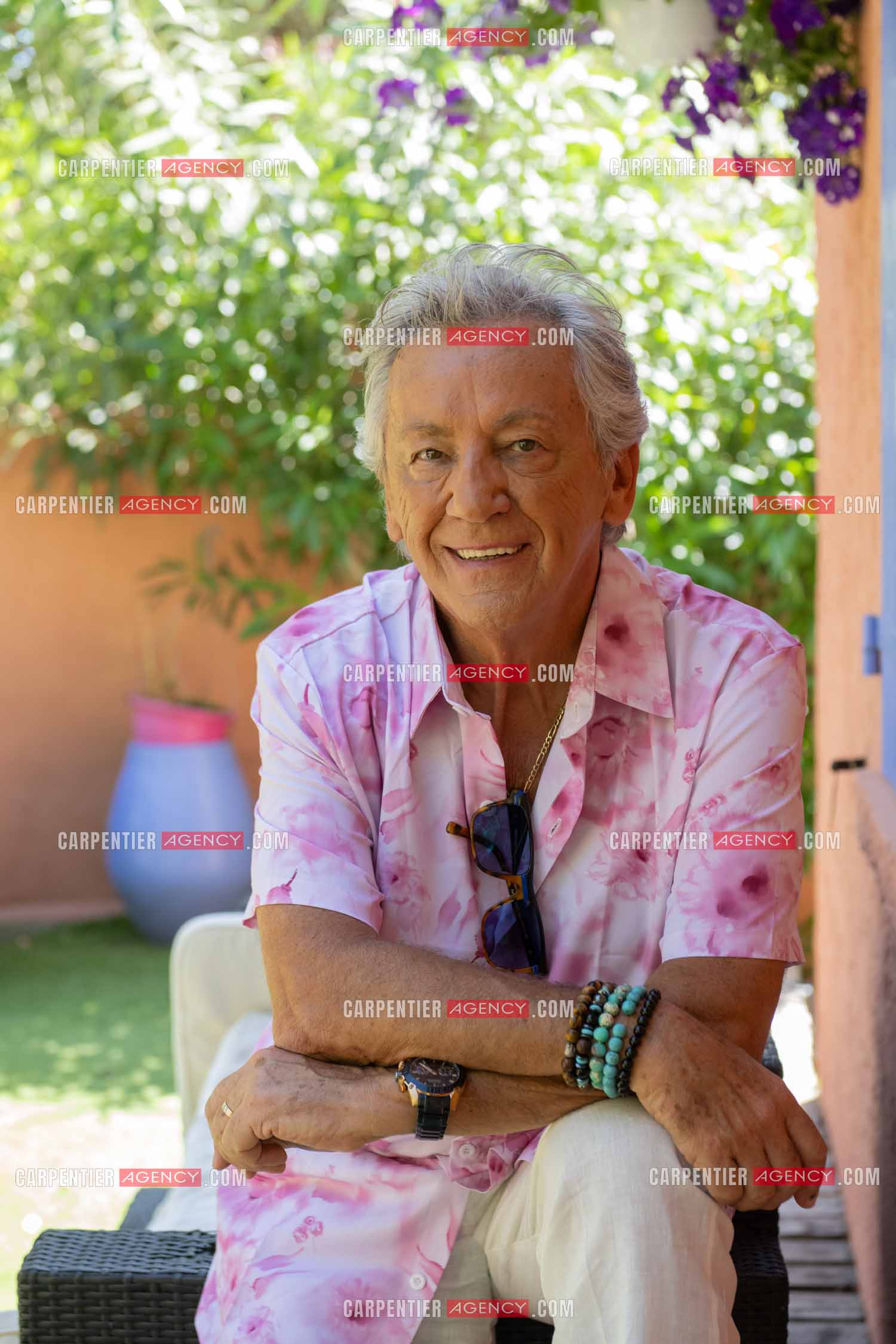 Portrait du chanteur Jean-Pierre Savelli chez lui dans le Var le 28 Mai 2025.  ( Exclusif )