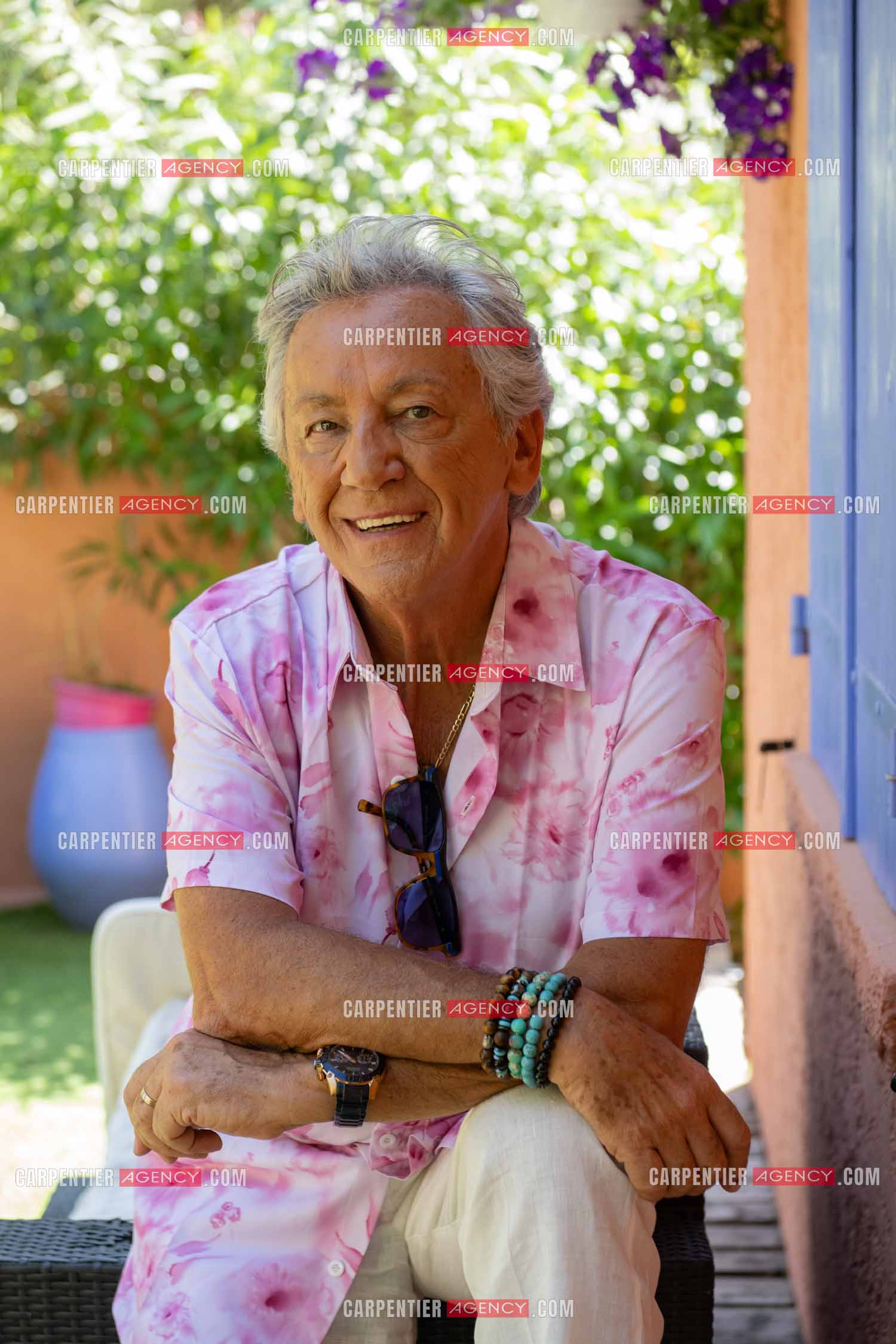 Portrait du chanteur Jean-Pierre Savelli chez lui dans le Var le 28 Mai 2025.  ( Exclusif )