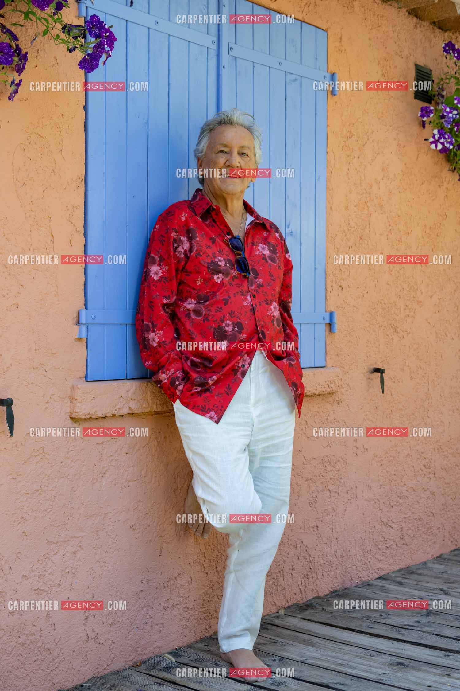 Portrait du chanteur Jean-Pierre Savelli chez lui dans le Var le 28 Mai 2025.  ( Exclusif )