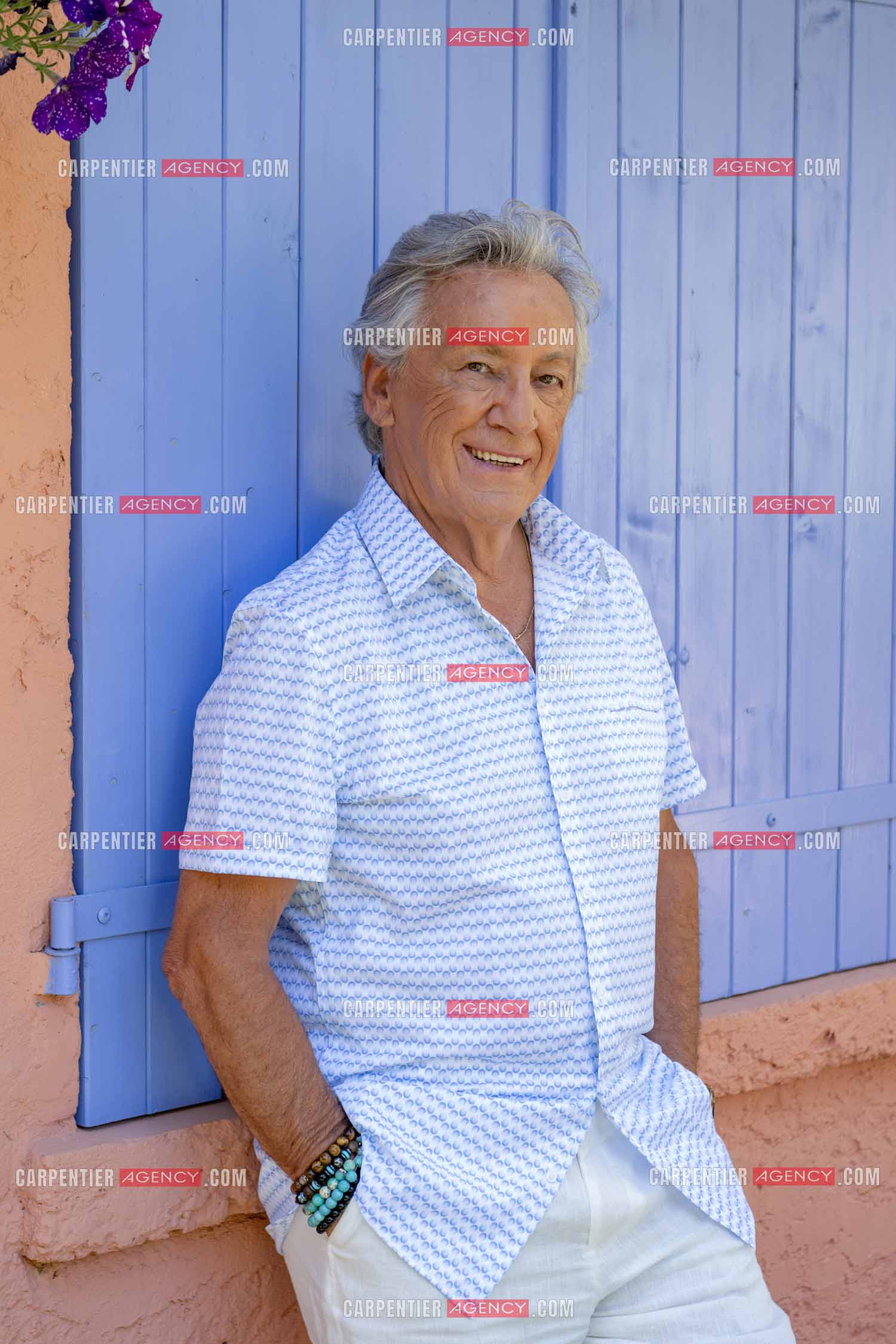 Portrait du chanteur Jean-Pierre Savelli chez lui dans le Var le 28 Mai 2025.  ( Exclusif )