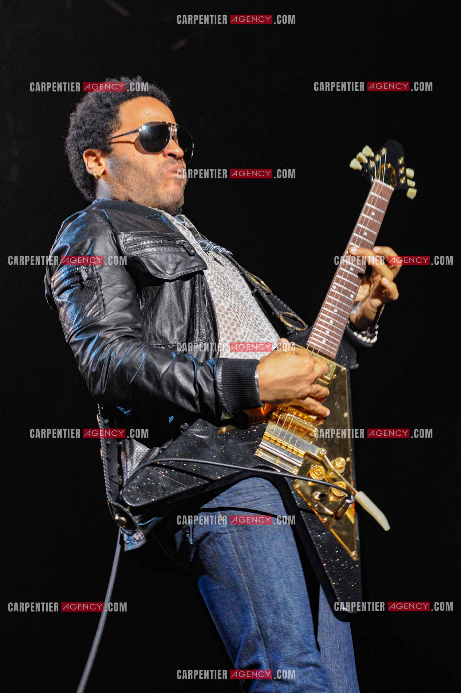 L'artiste rock américain Lenny Kravitz en concert au Zénith de Paris pour deux soirs.   ( Exclusif )