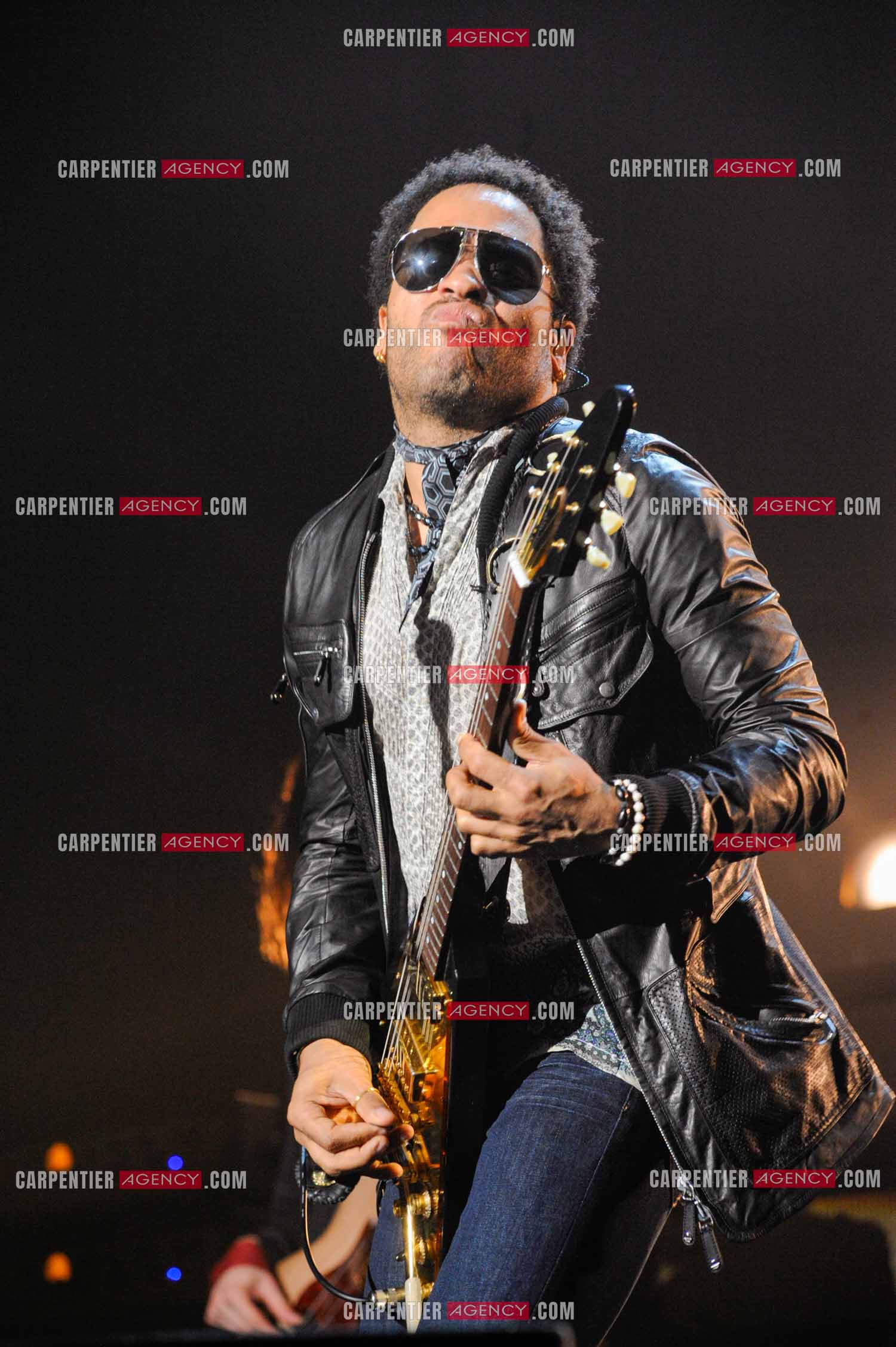 L'artiste rock américain Lenny Kravitz en concert au Zénith de Paris pour deux soirs.   ( Exclusif )