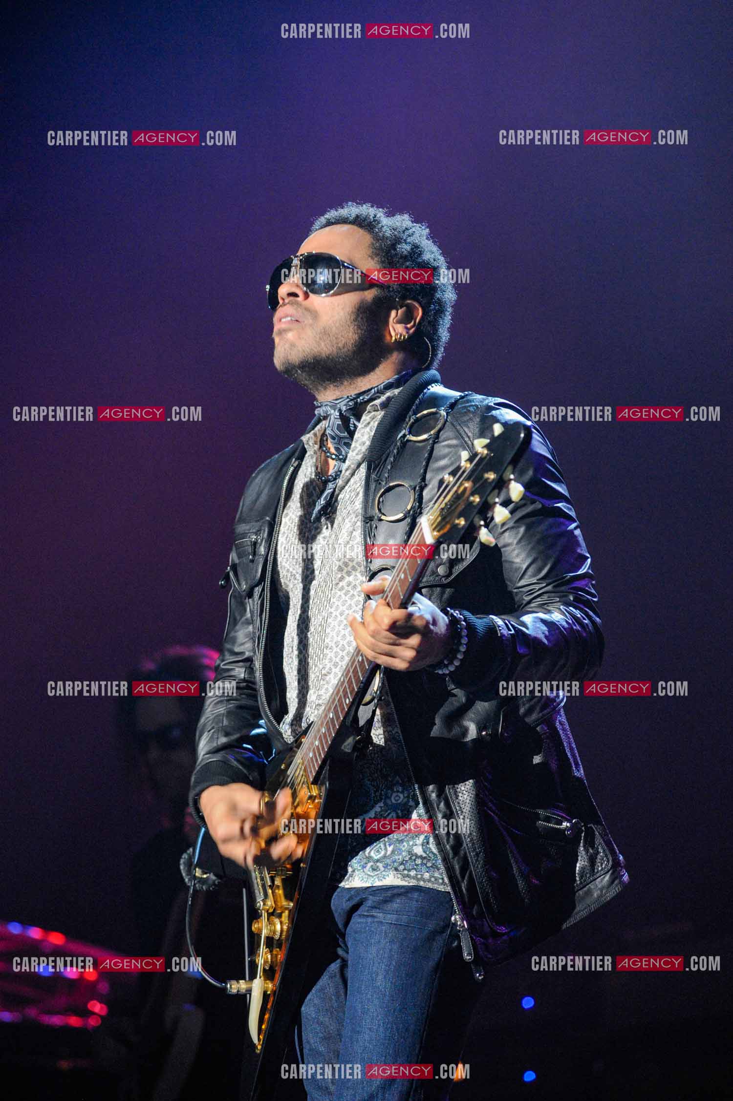 L'artiste rock américain Lenny Kravitz en concert au Zénith de Paris pour deux soirs.   ( Exclusif )