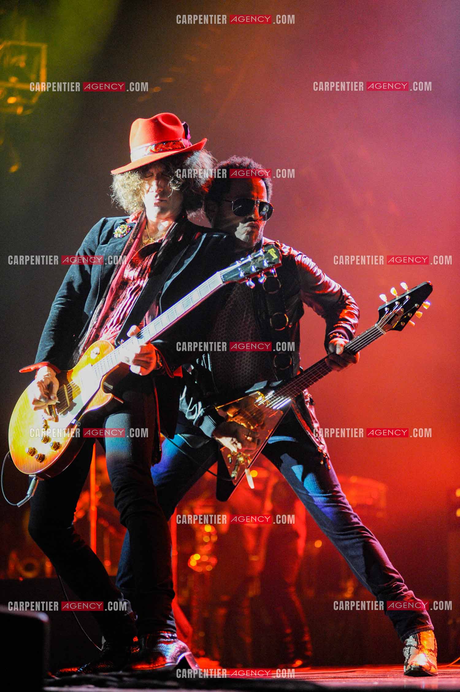 L'artiste rock américain Lenny Kravitz en concert au Zénith de Paris pour deux soirs.   ( Exclusif )