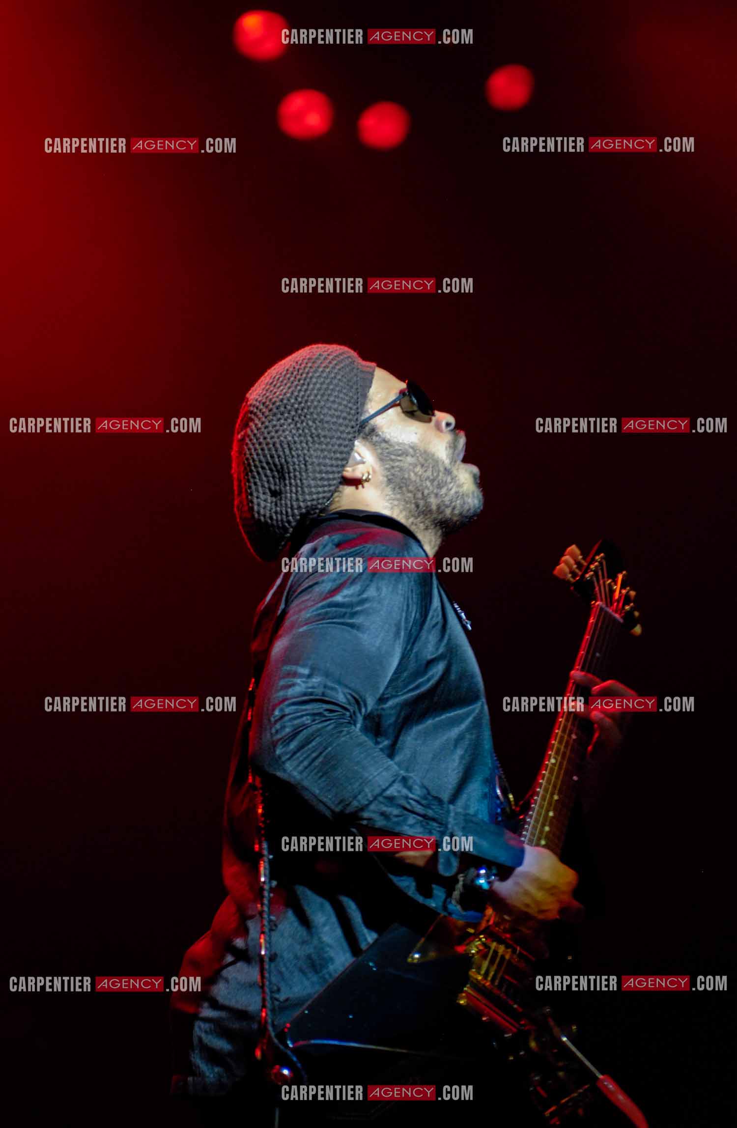 L'artiste rock américain Lenny Kravitz en concert au Zénith de Paris pour deux soirs.   ( Exclusif )