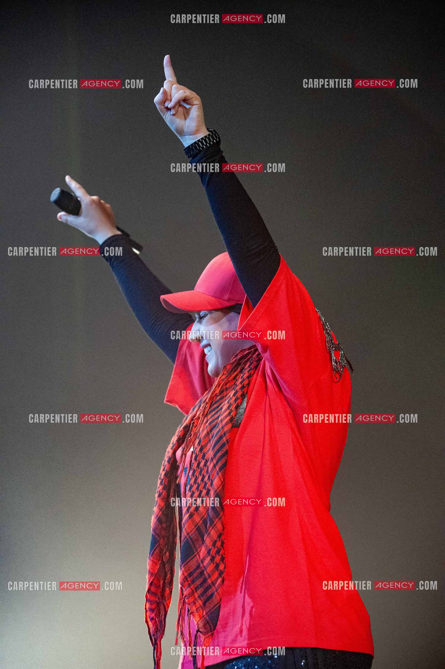 La chanteuse Diam's en concert au Zénith de Paris en 2010.    ( Exclusif )