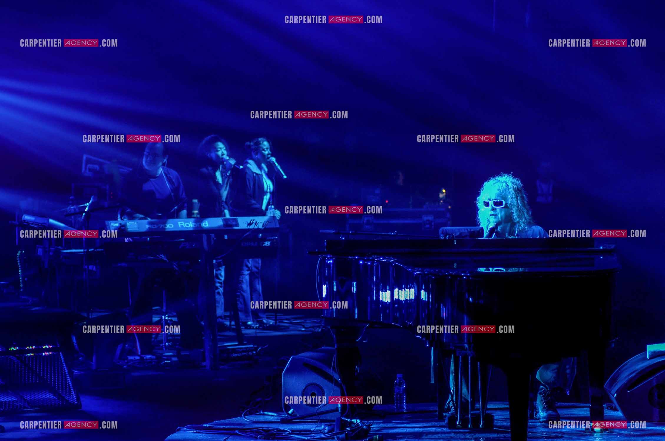 Le chanteur Michel Polnareff lors de ses répétitions au Zénith de Limoges avant d'entamer sa tournée sur toute la France en passant par le POPB de Paris Bercy.         ( Exclusif )