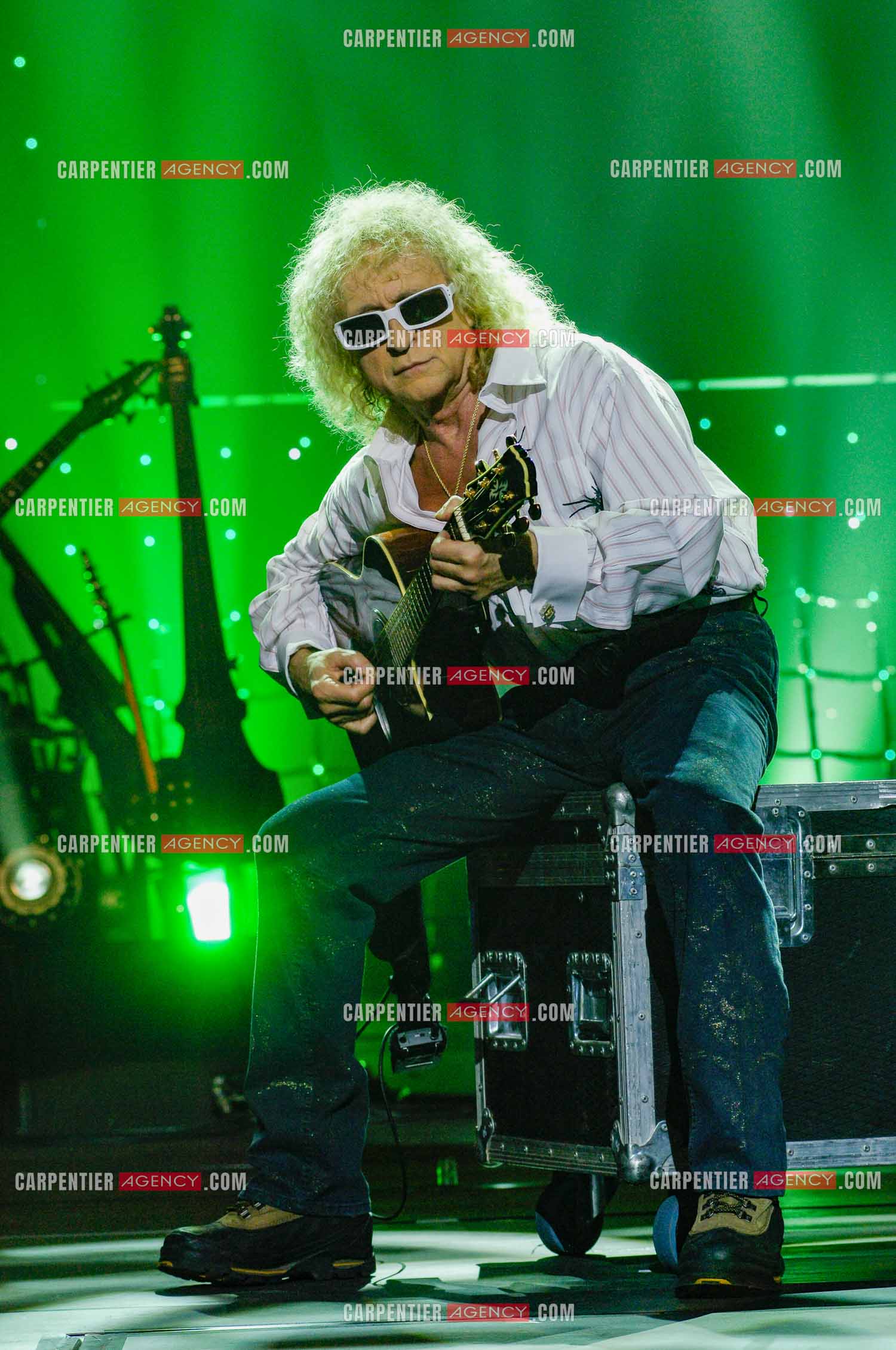 Le chanteur Michel Polnareff lors de ses répétitions au Zénith de Limoges avant d'entamer sa tournée sur toute la France en passant par le POPB de Paris Bercy.         ( Exclusif )