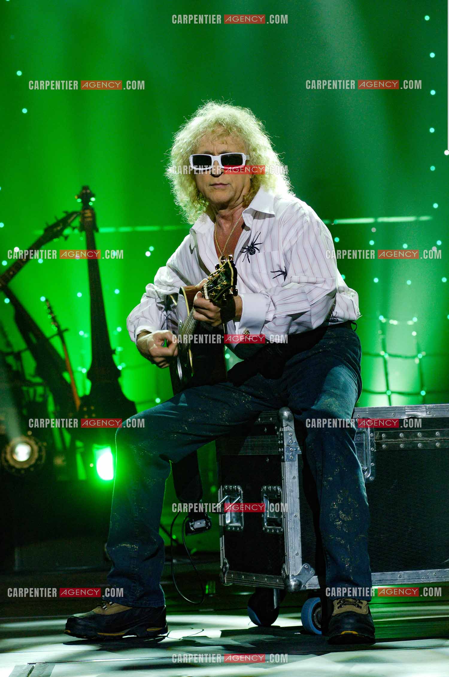 Le chanteur Michel Polnareff lors de ses répétitions au Zénith de Limoges avant d'entamer sa tournée sur toute la France en passant par le POPB de Paris Bercy.         ( Exclusif )